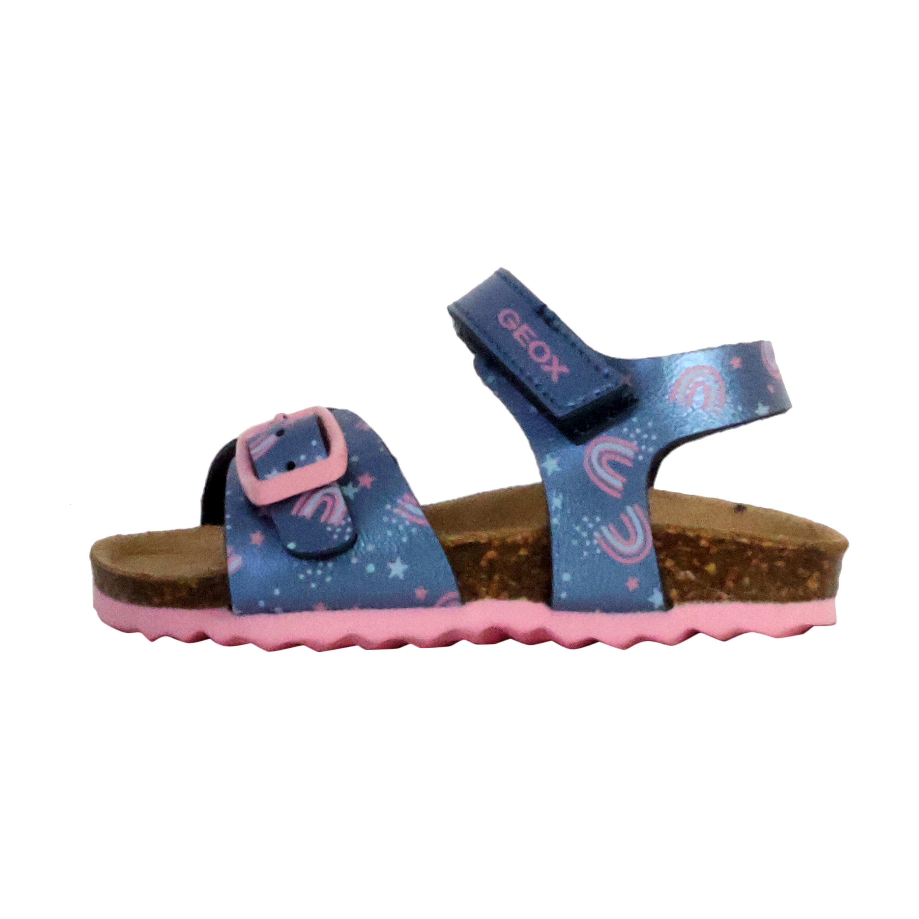 Sandały GEOX B SANDAL CHALKI GIRL Niebieski