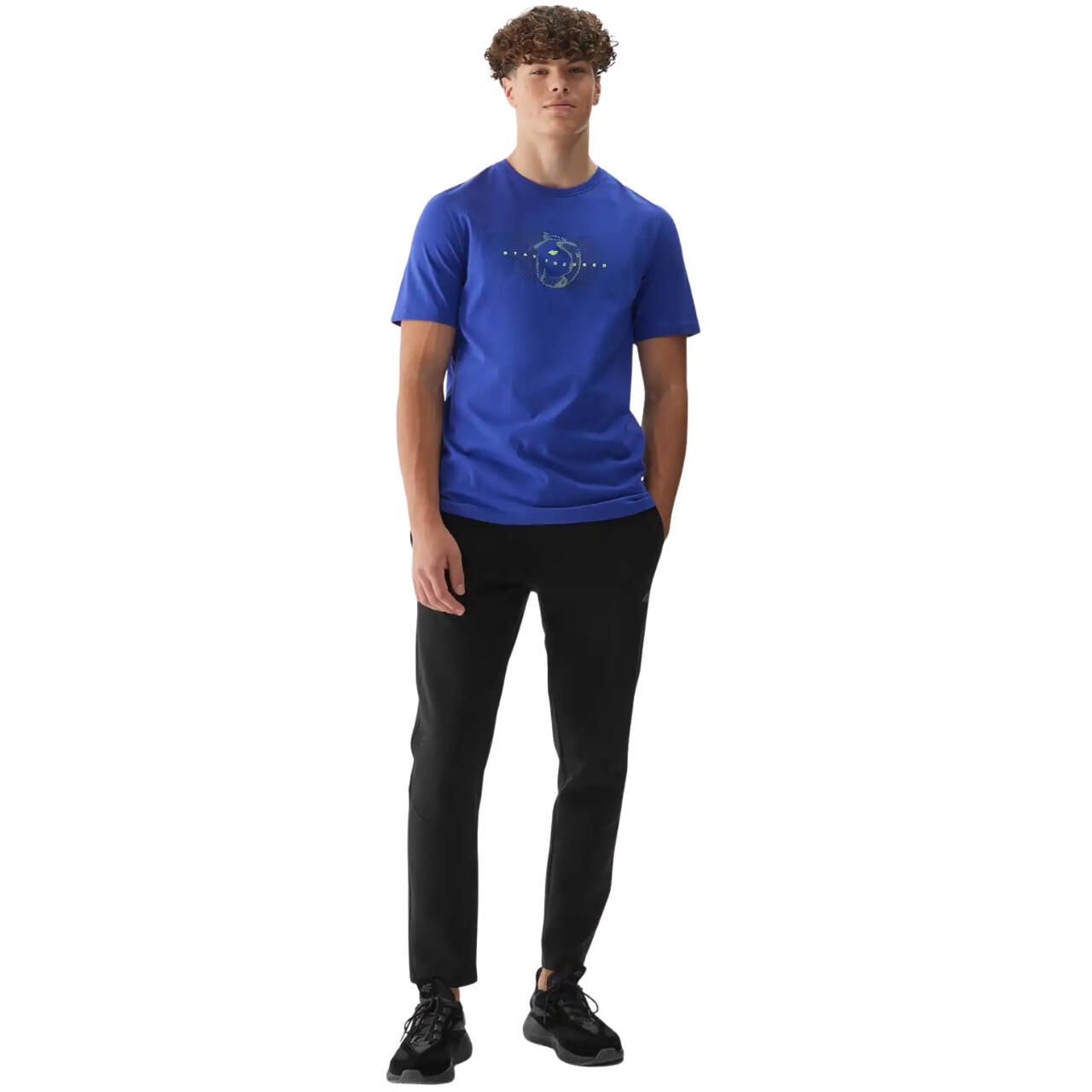 Koszulka męska 4F M2964 niebieska 4FWAW25TTSHM2964 33S ROZMIAR M