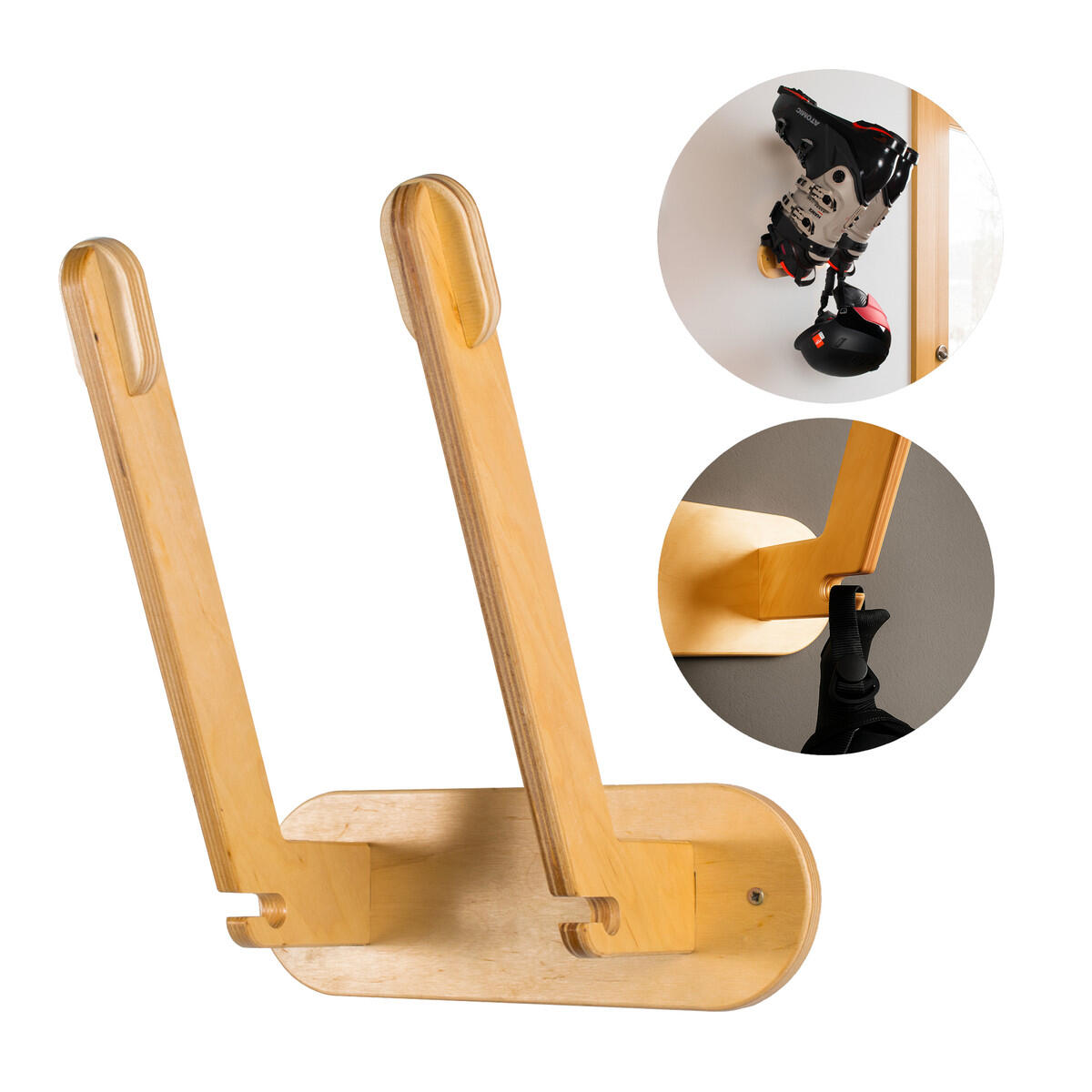 Drewniany wieszak na buty John Paddle