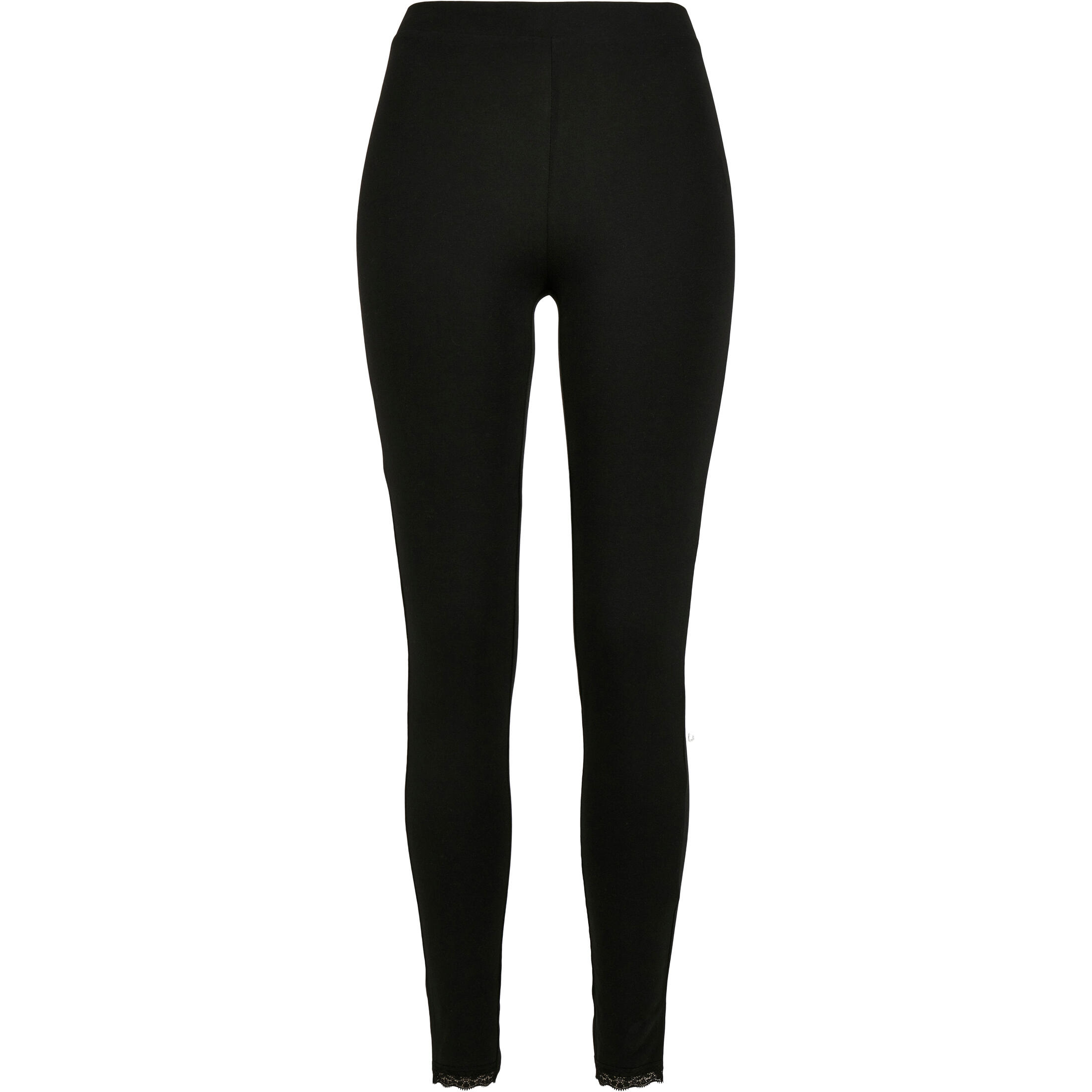 Legginsy damskie Urban Classics lace hem