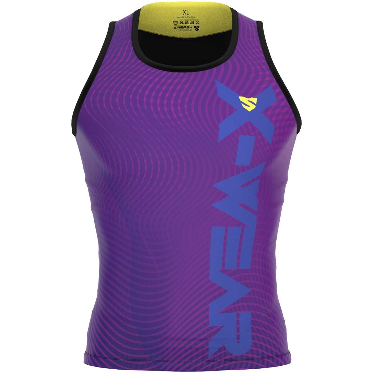 Tank top do biegów OCR męski Smmash OCR Wave Ultra lekki kompresyjny