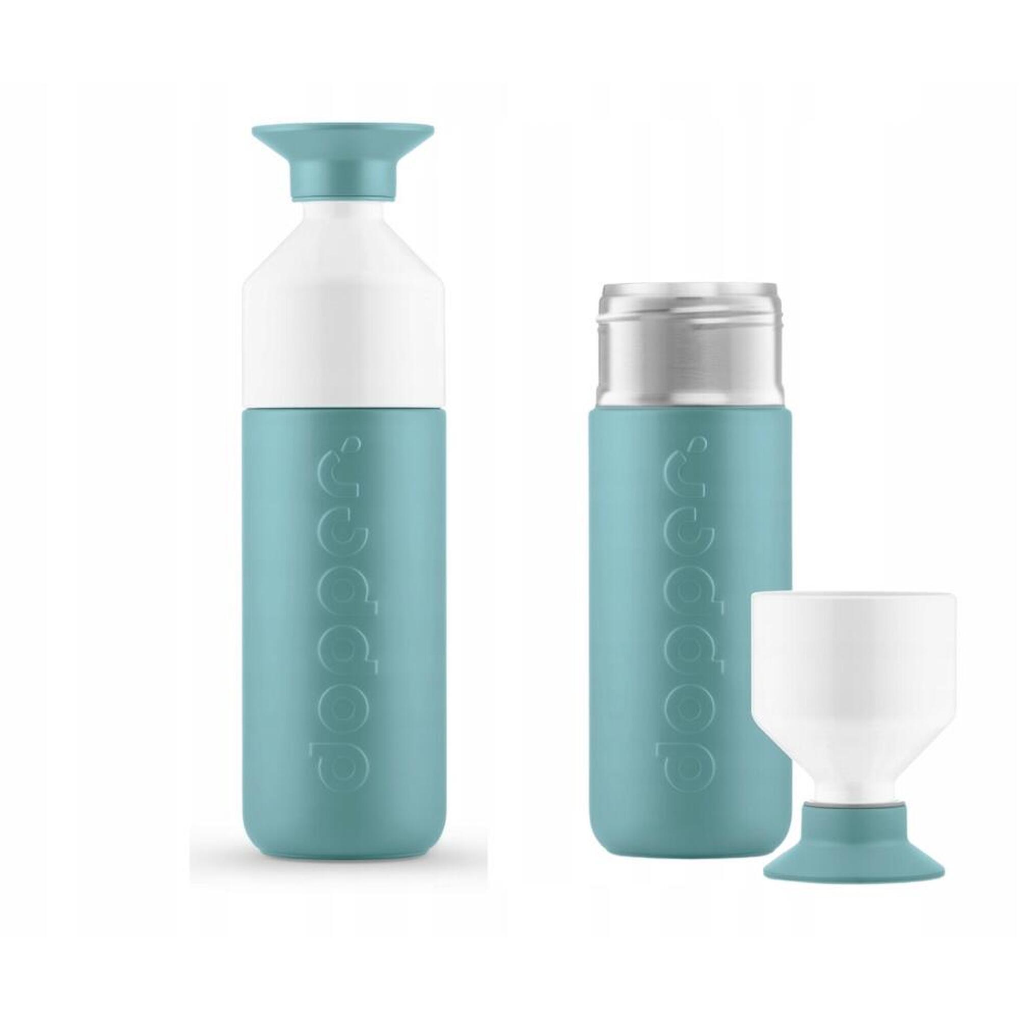 Butelka termiczna Dopper Bottlenose Blue 580 ml z kubkiem