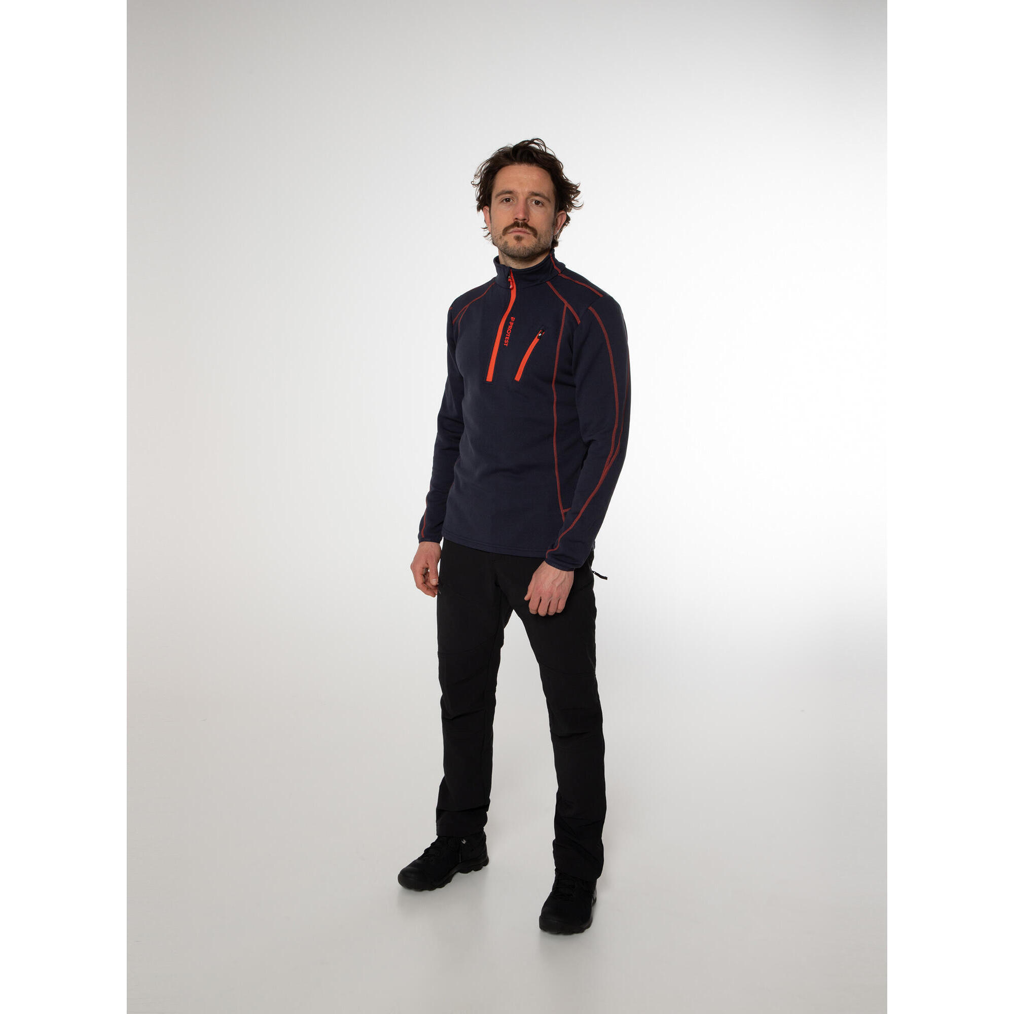 Koszulka męska Protest HUMANS 1/4 zip top