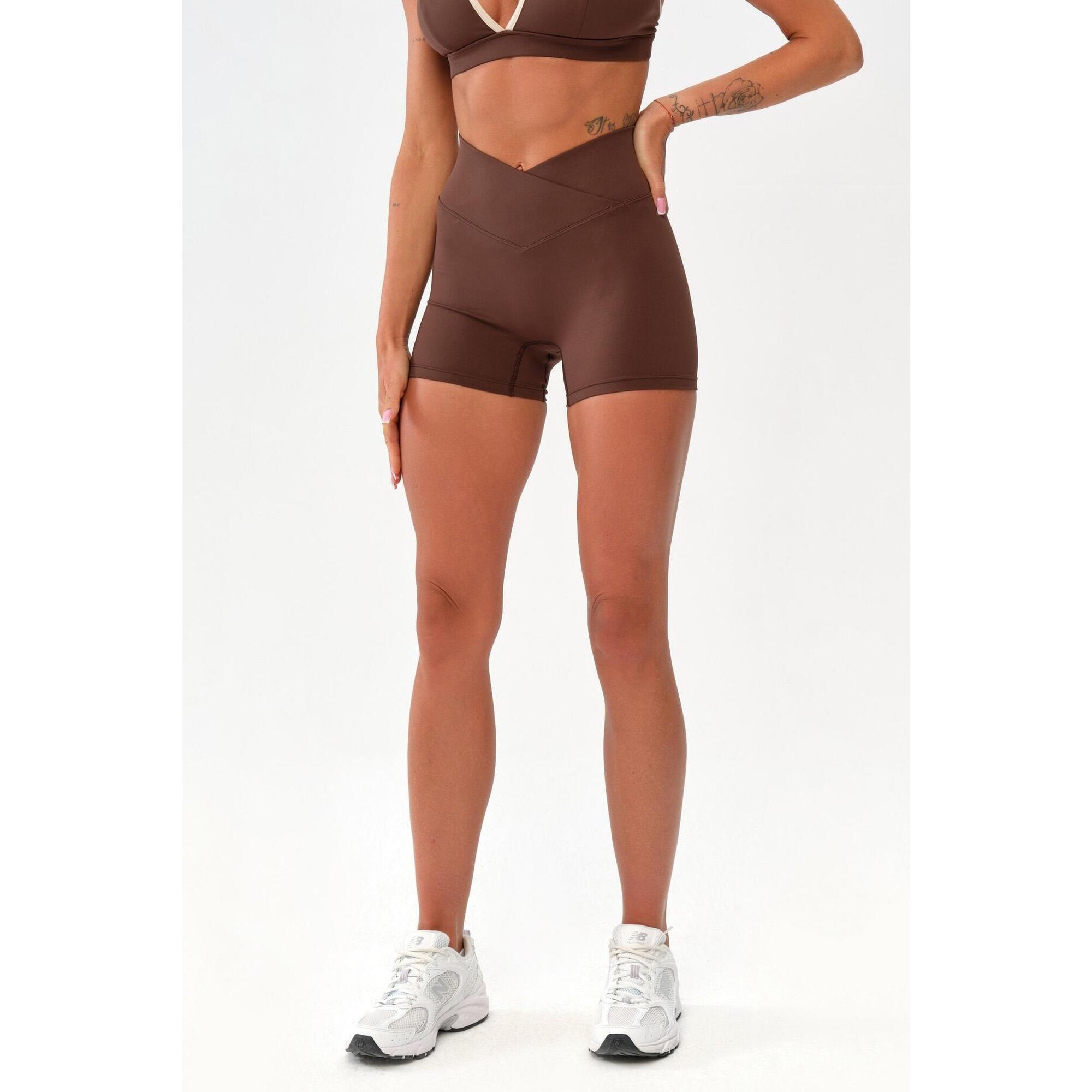 Damskie spodenki szorty sportowe fitness Rough Radical Mocha Active Shorts