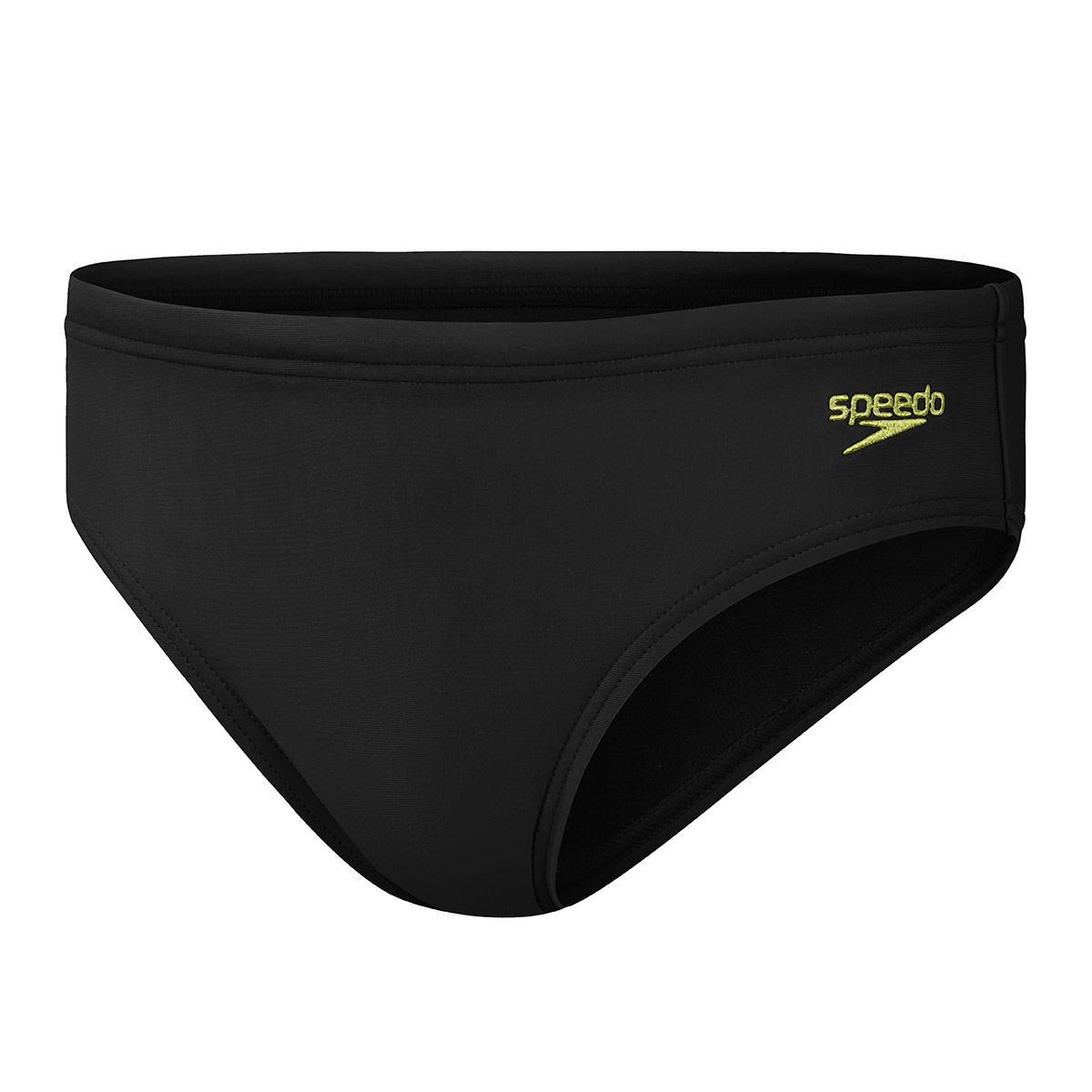 Chłopięce Slipy Speedo Z Logo 6,5 Cm – Czarno-Żółte – Rozmiar 5-6