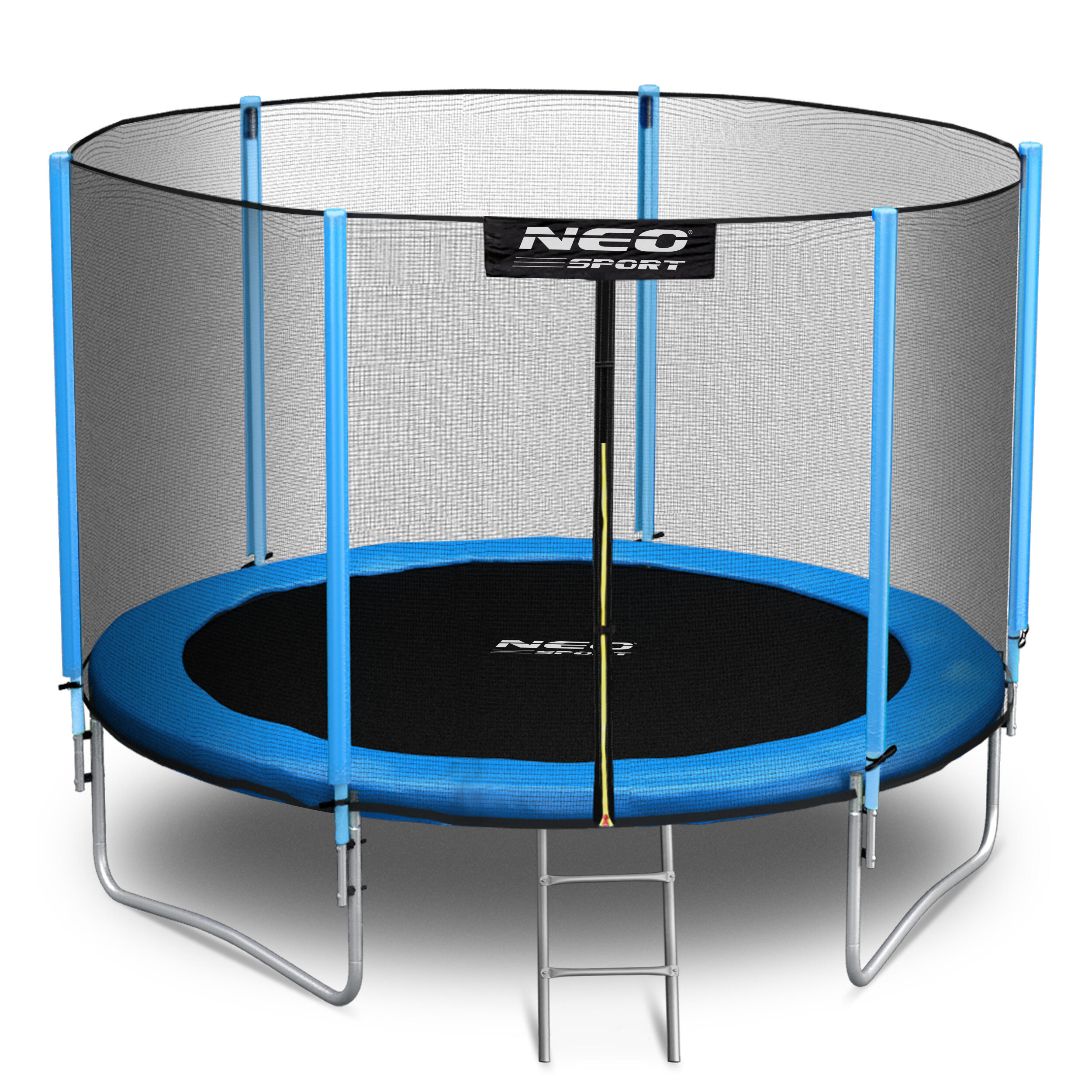 Trampolina ogrodowa Neo-Sport NS-08Z181 z siatką zewnętrzną i drabinką 8ft/252cm