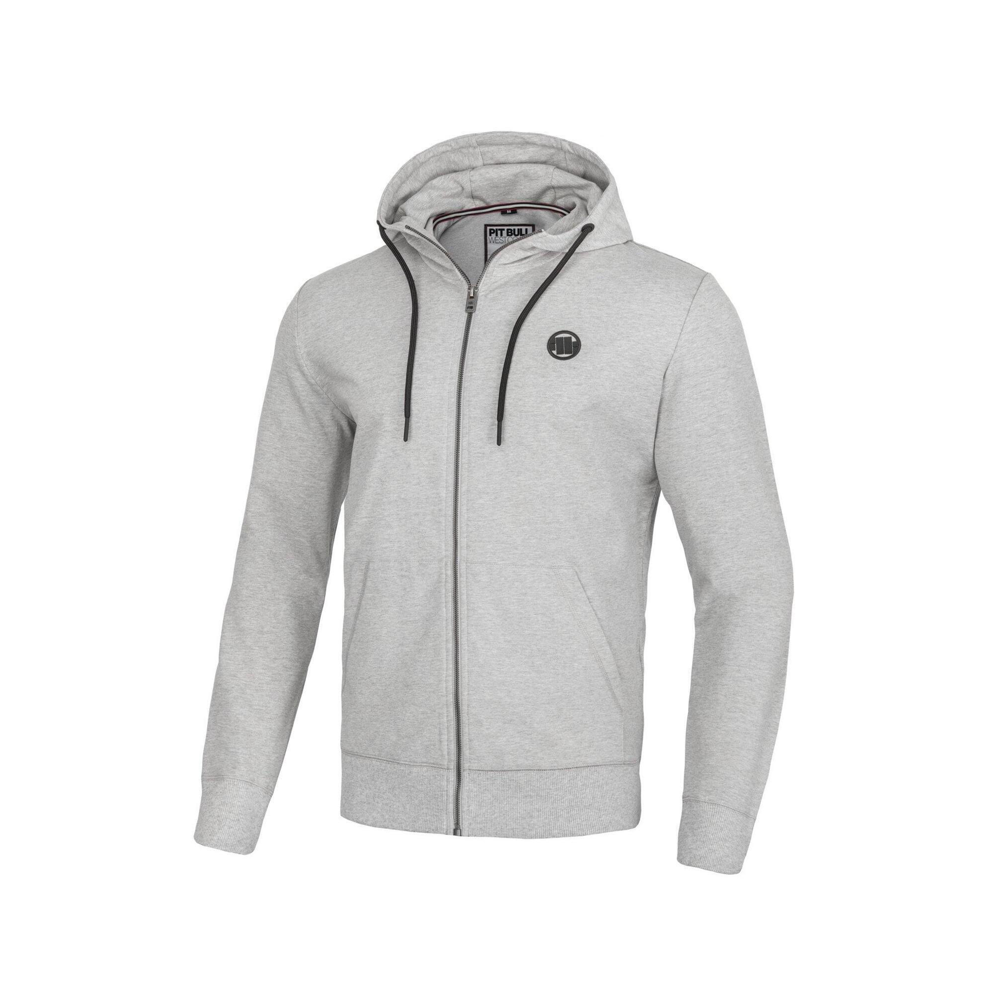 Rozpinana bluza z kapturem SMALL LOGO FRENCH TERRY 220 Szara