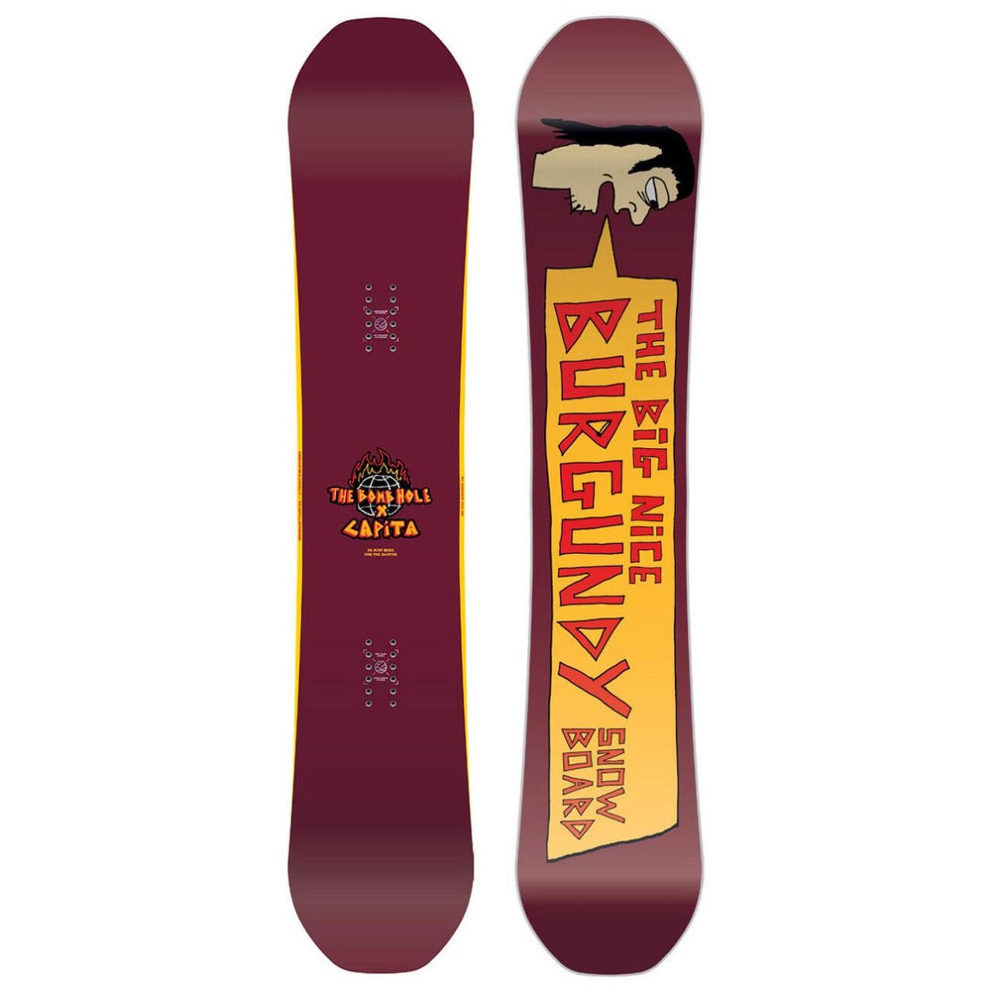 Deska snowboardowa męska Capita Bombhole Big Nice Burgundy