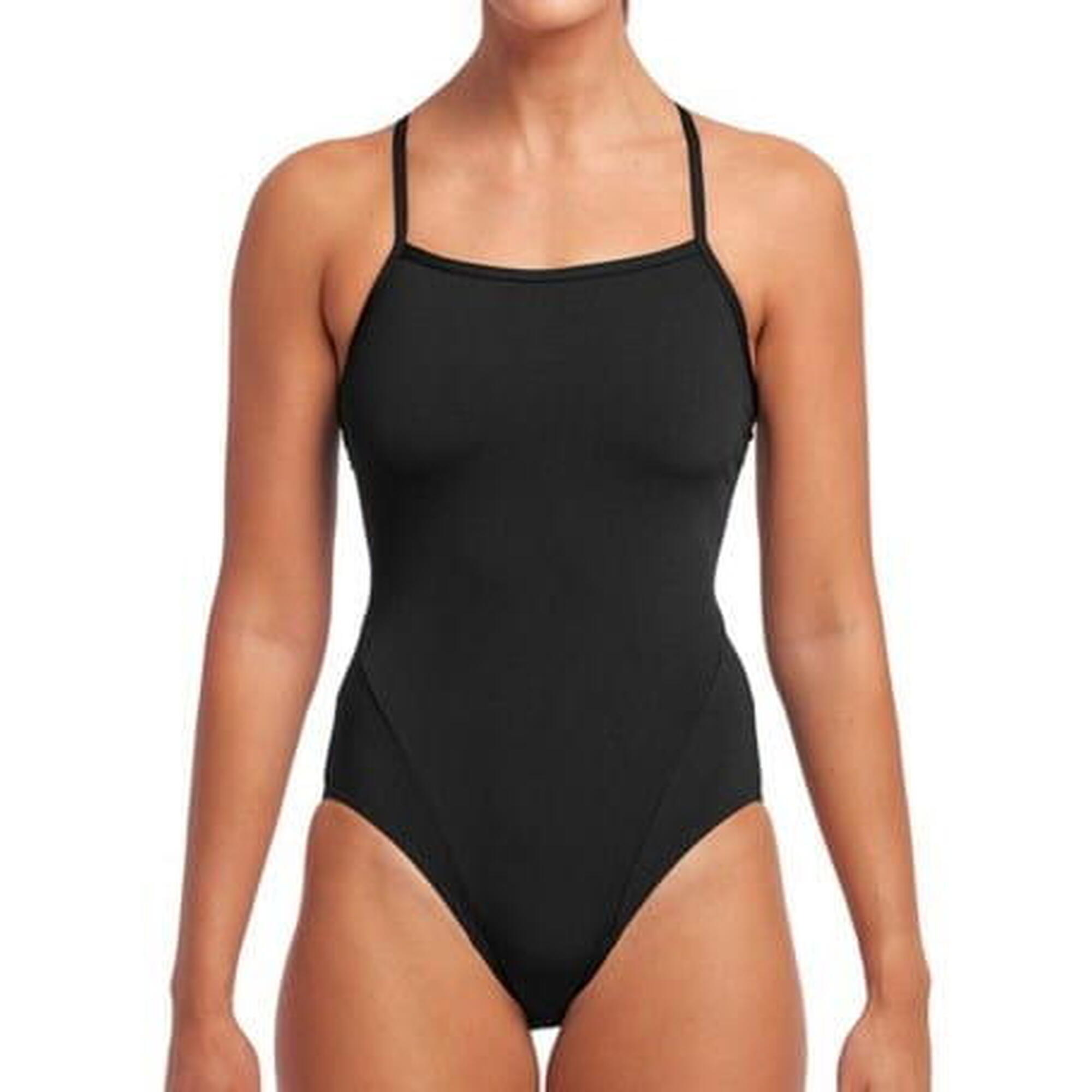 Funkita STILL BLACK Single Strap - damski kostium do pływania