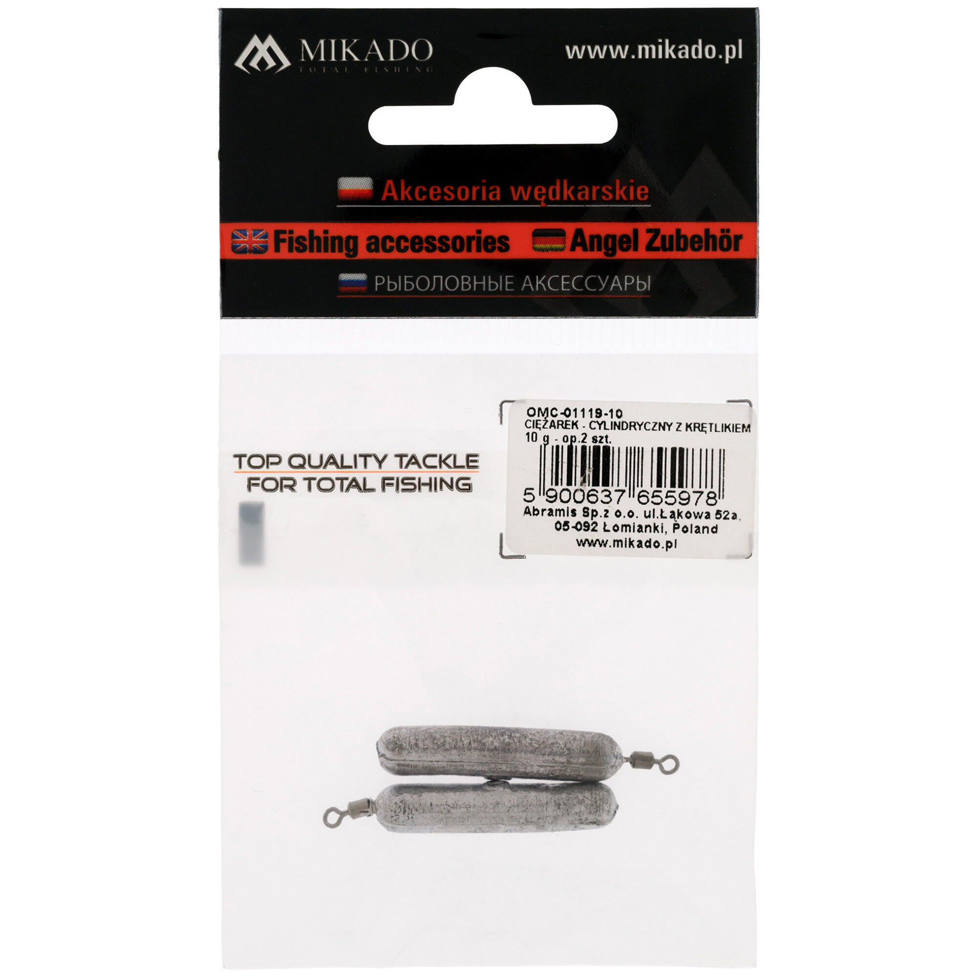 Ciężarek Cylindryczny Z Krętlikiem Mikado 12 G