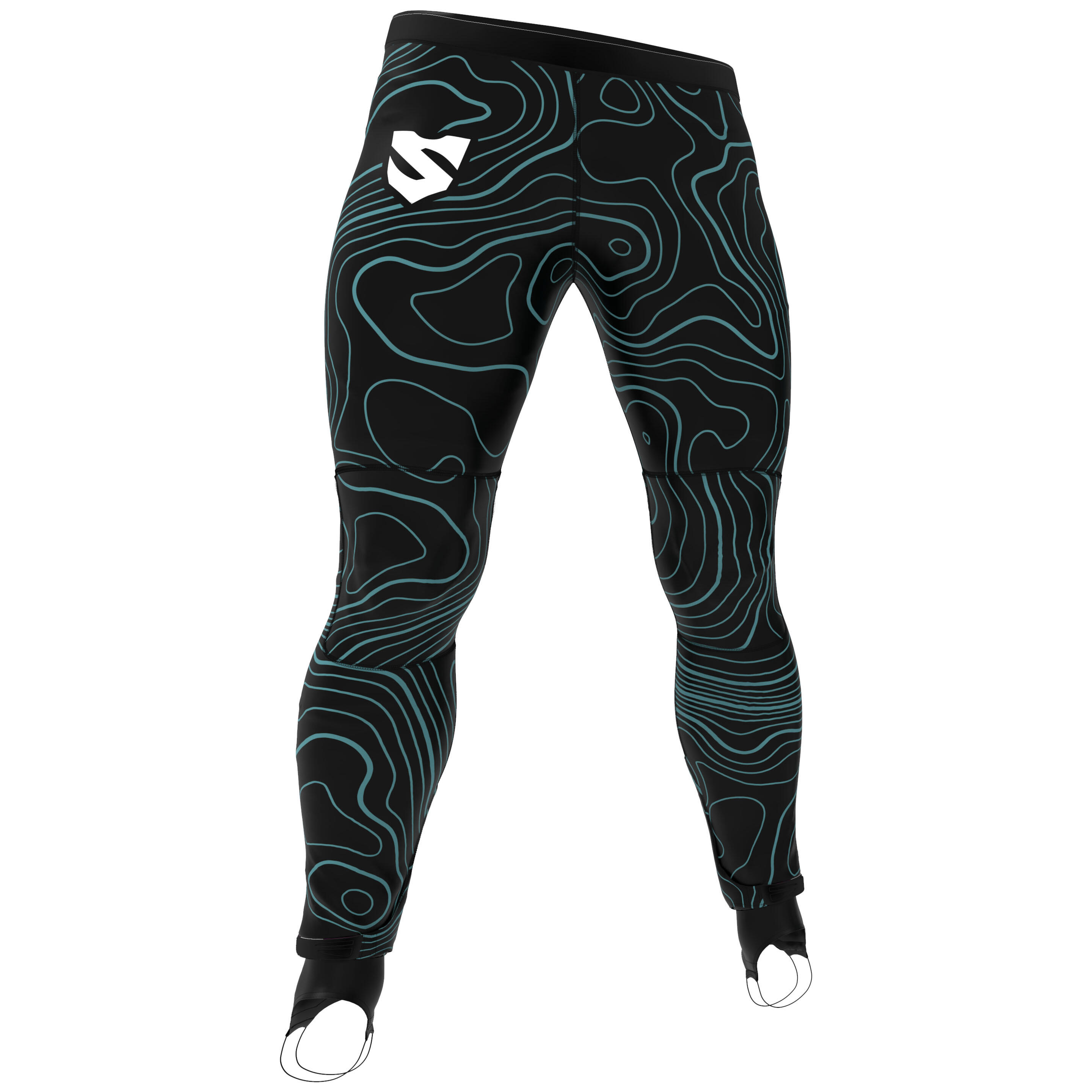 Legginsy do biegów OCR długie męskie Smmash OCR Trace kompresyjne