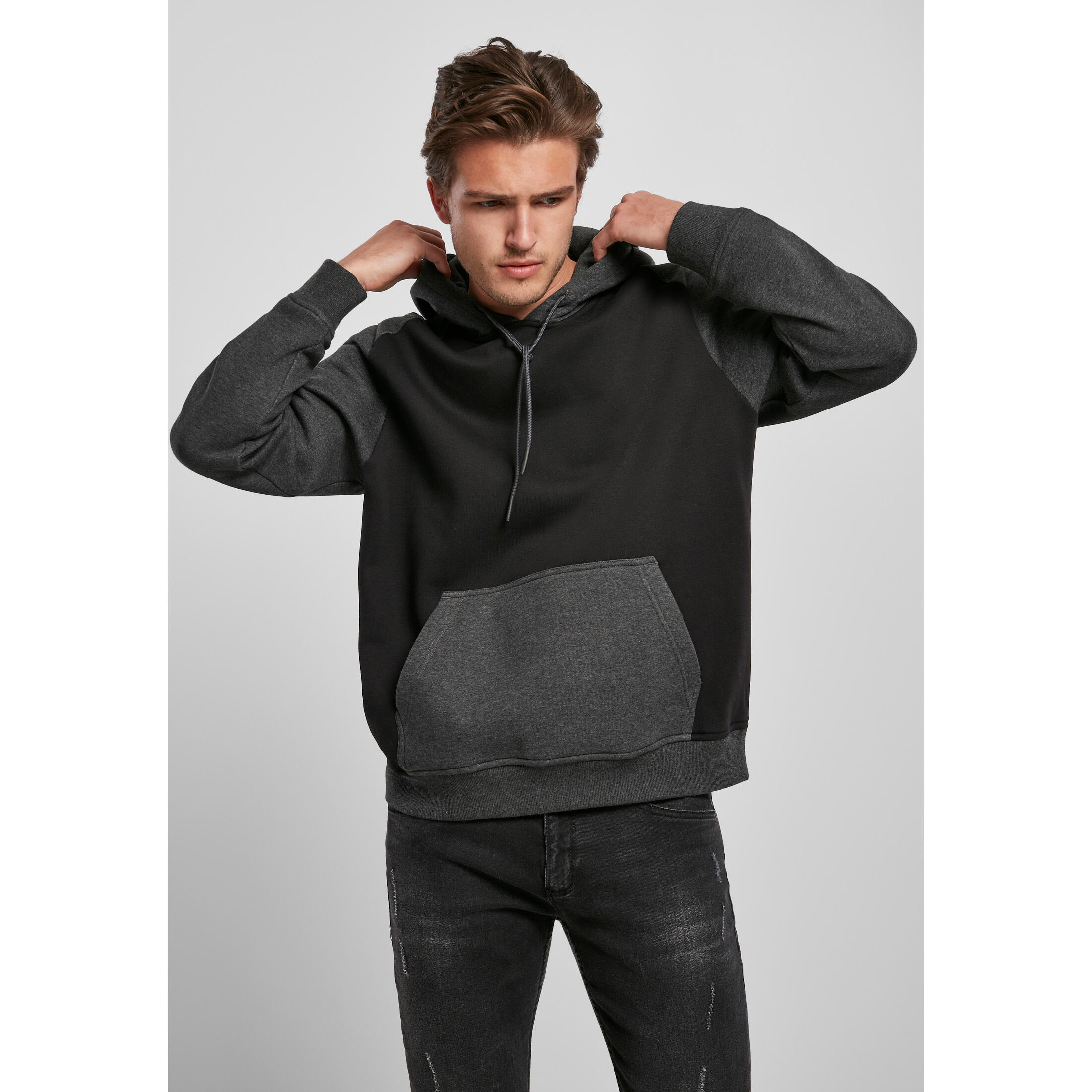 Bluza z kapturem Urban Classics 2-tone fake raglan