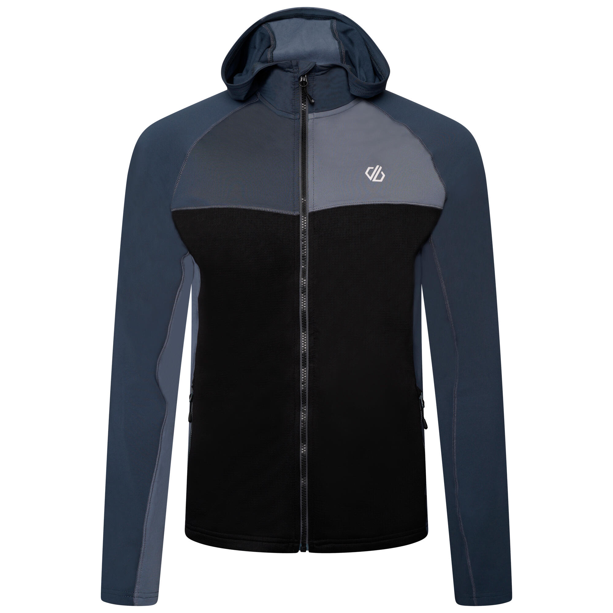 Męska bluza turystyczna z suwakiem i kapturem Contend