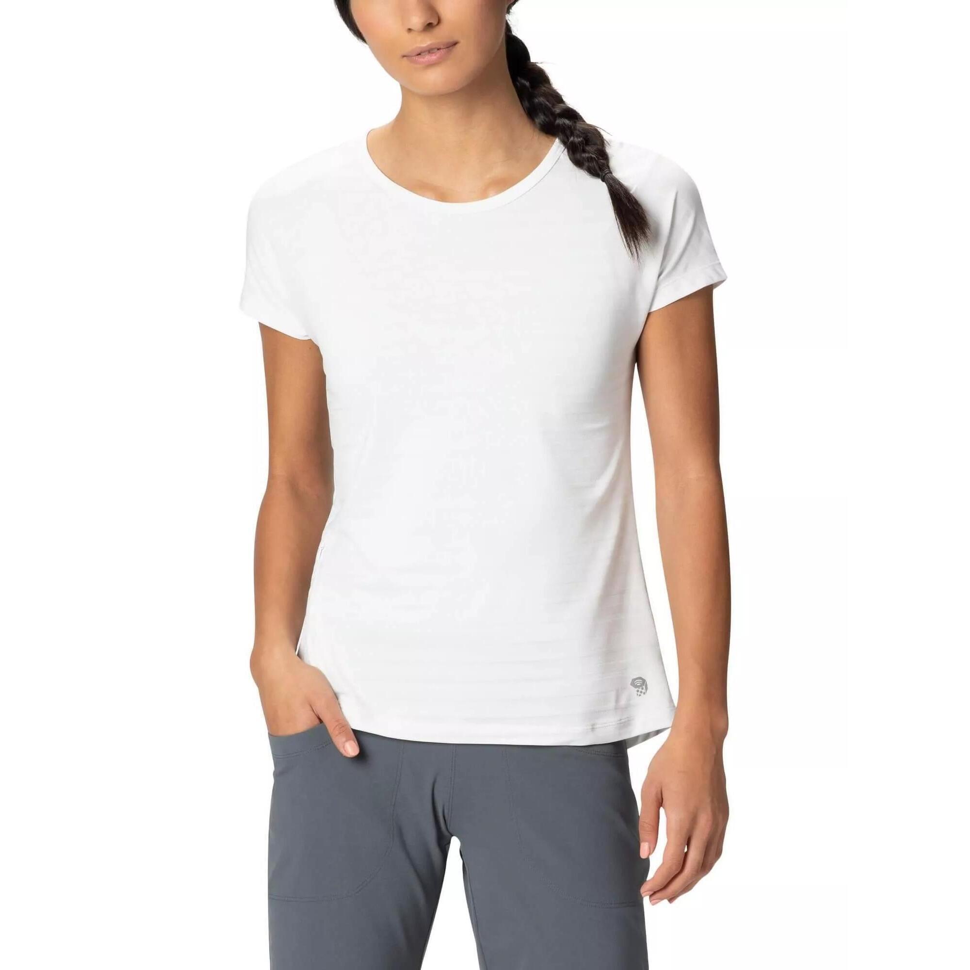 Koszulka sportowa z krótkim rękawem Mighty Stripe Crew - szara