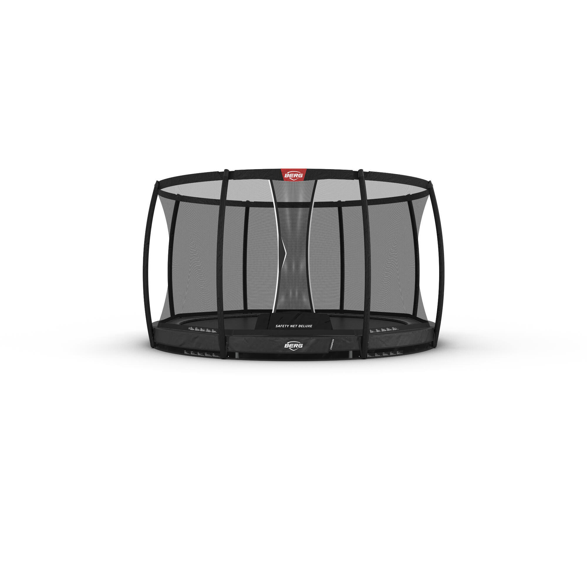 Trampolina BERG Champion + Siatka zab. InGround Okrągła 430 Antr. sz.