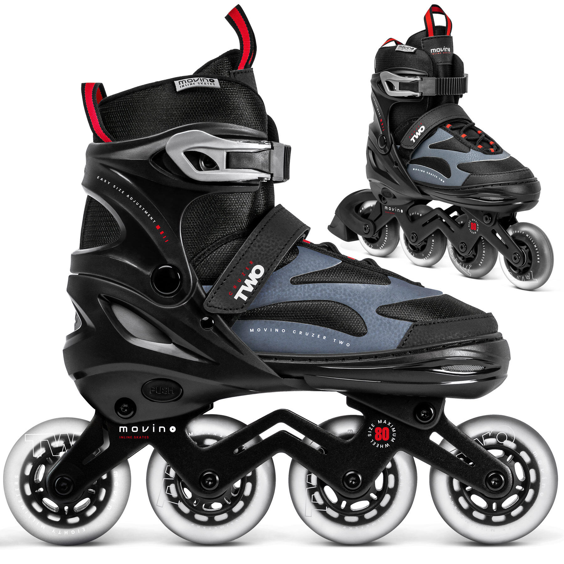 Rolki regulowane fitness męskie Movino Cruzer Two MOV-CRT590