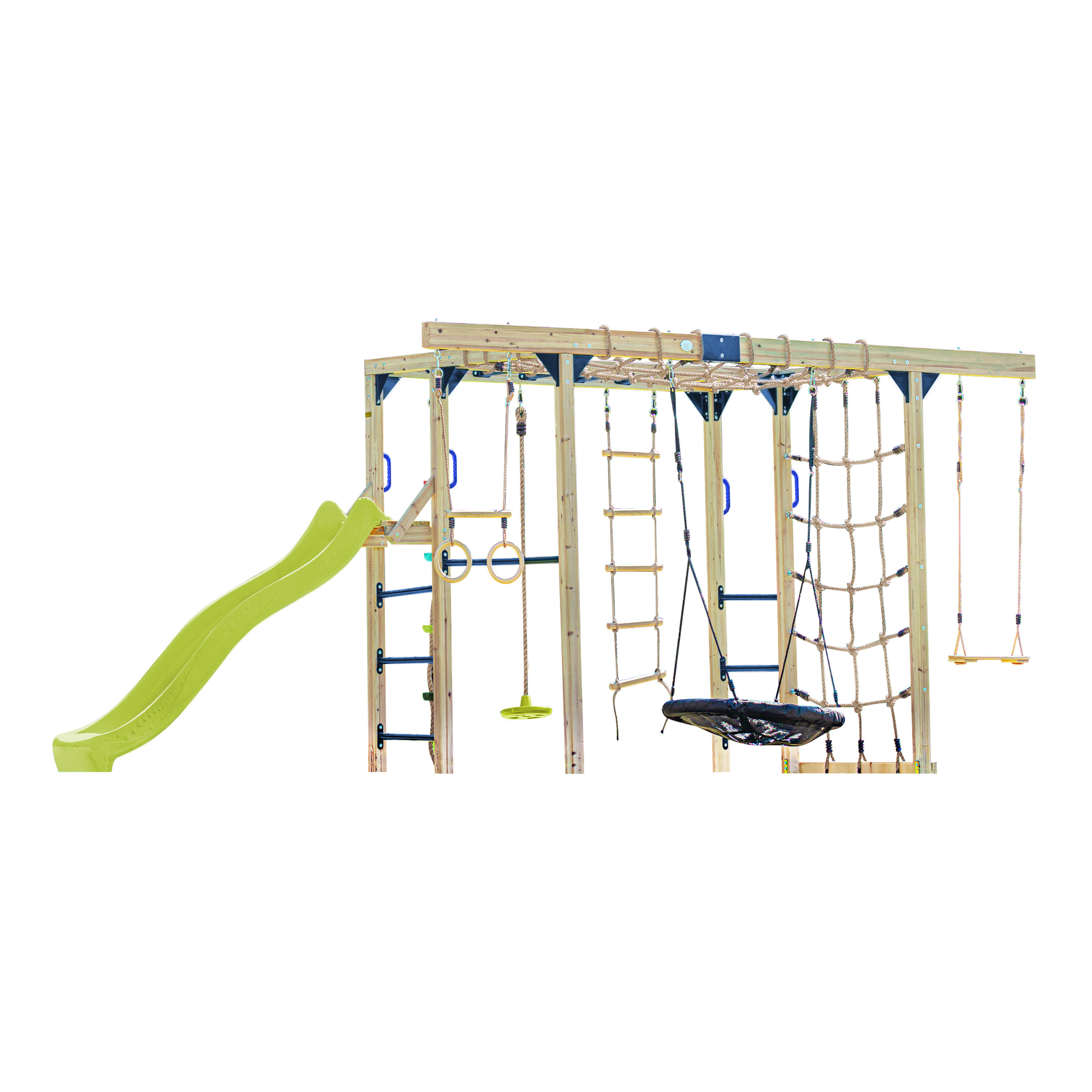 Drewniany plac zabaw ze zjeżdżalnią AXI Boris