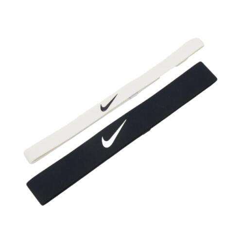 Opaski na głowę Nike Flex Headband czarno-białe