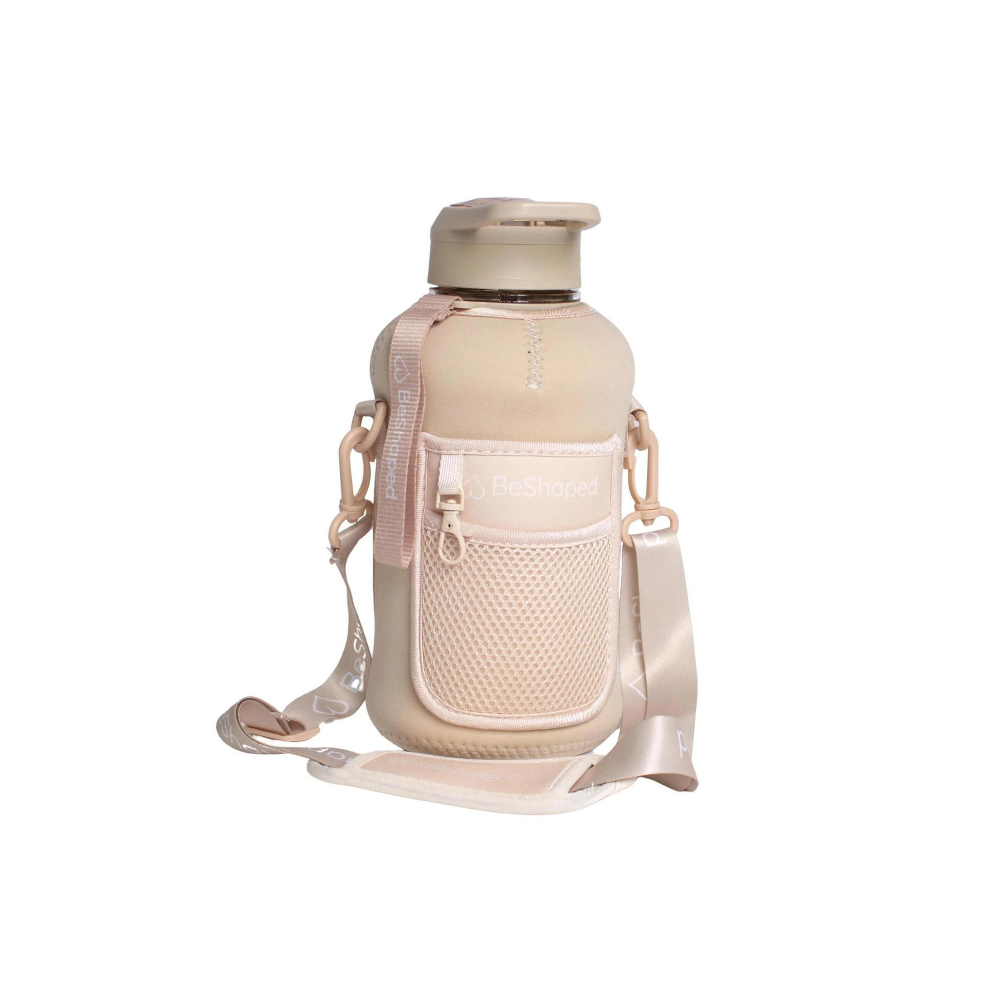 Butelka na Wodę z Kieszenią Beżowa 1.3 L