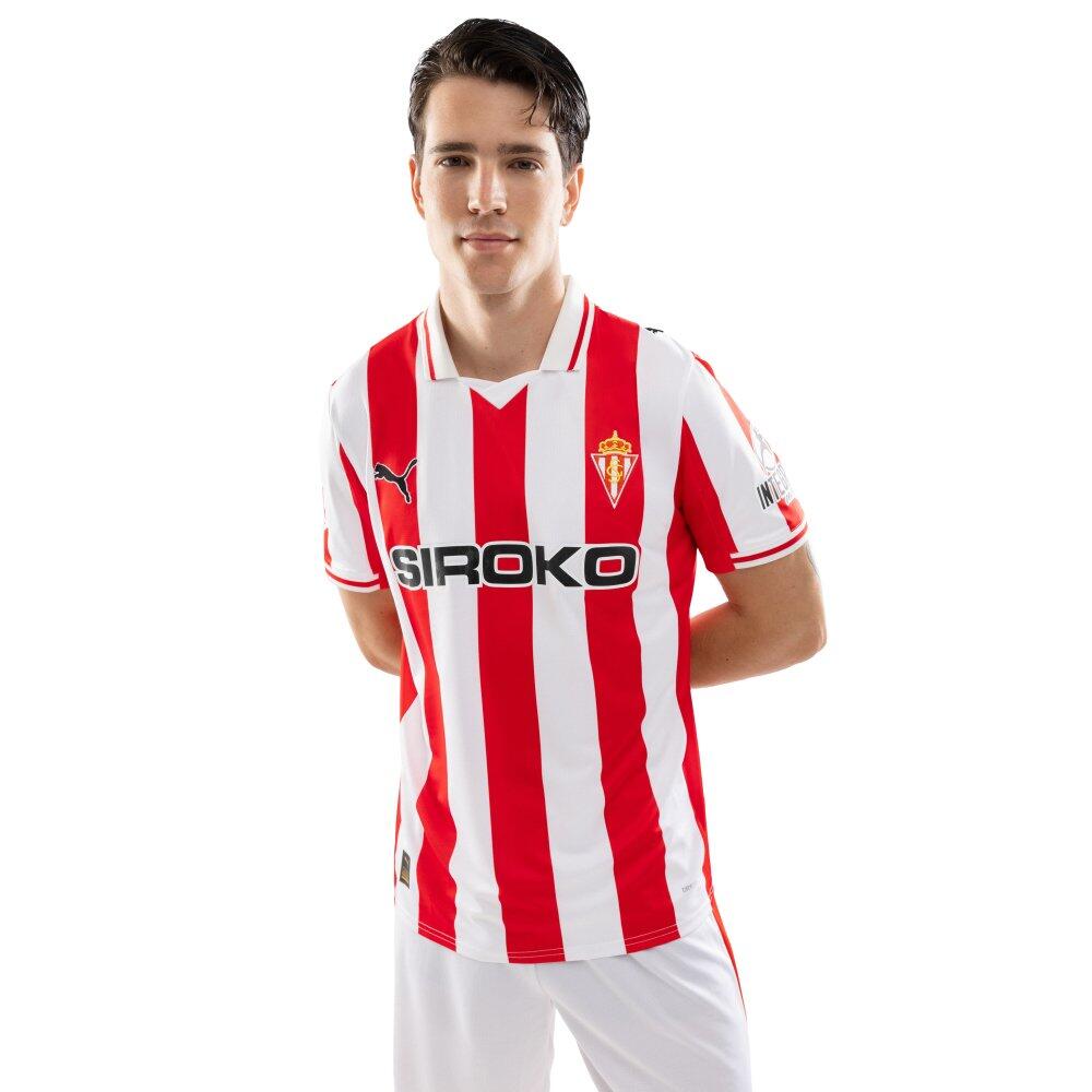 Oficjalna koszulka piłkarska Puma dla dorosłych Real Sporting de Gijón Footba