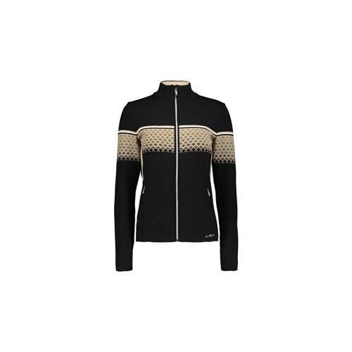 Bluza sportowa damska CMP Bluza Damska 7H26802 Czarnybeżowy