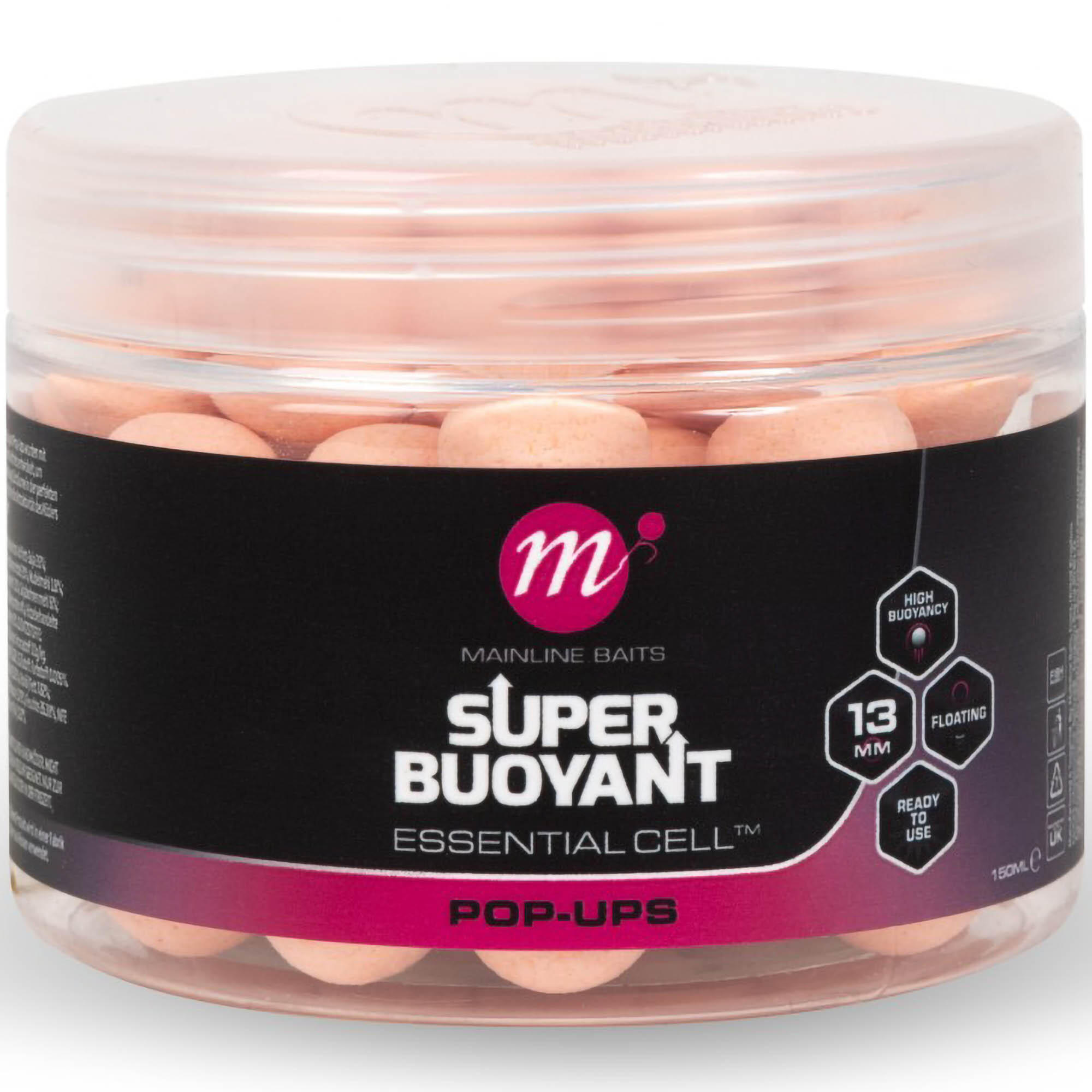 Przynęta Kulki Mainline Essential Cell Super Buoyant Pop-Ups 13mm Pink