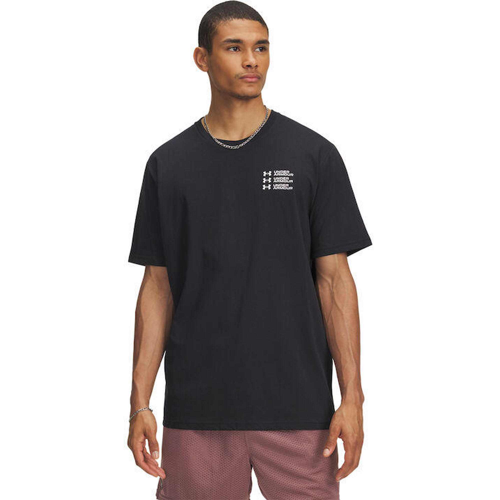 Koszulka męska Under Armour TRIPLE STACK LC LOGO SS