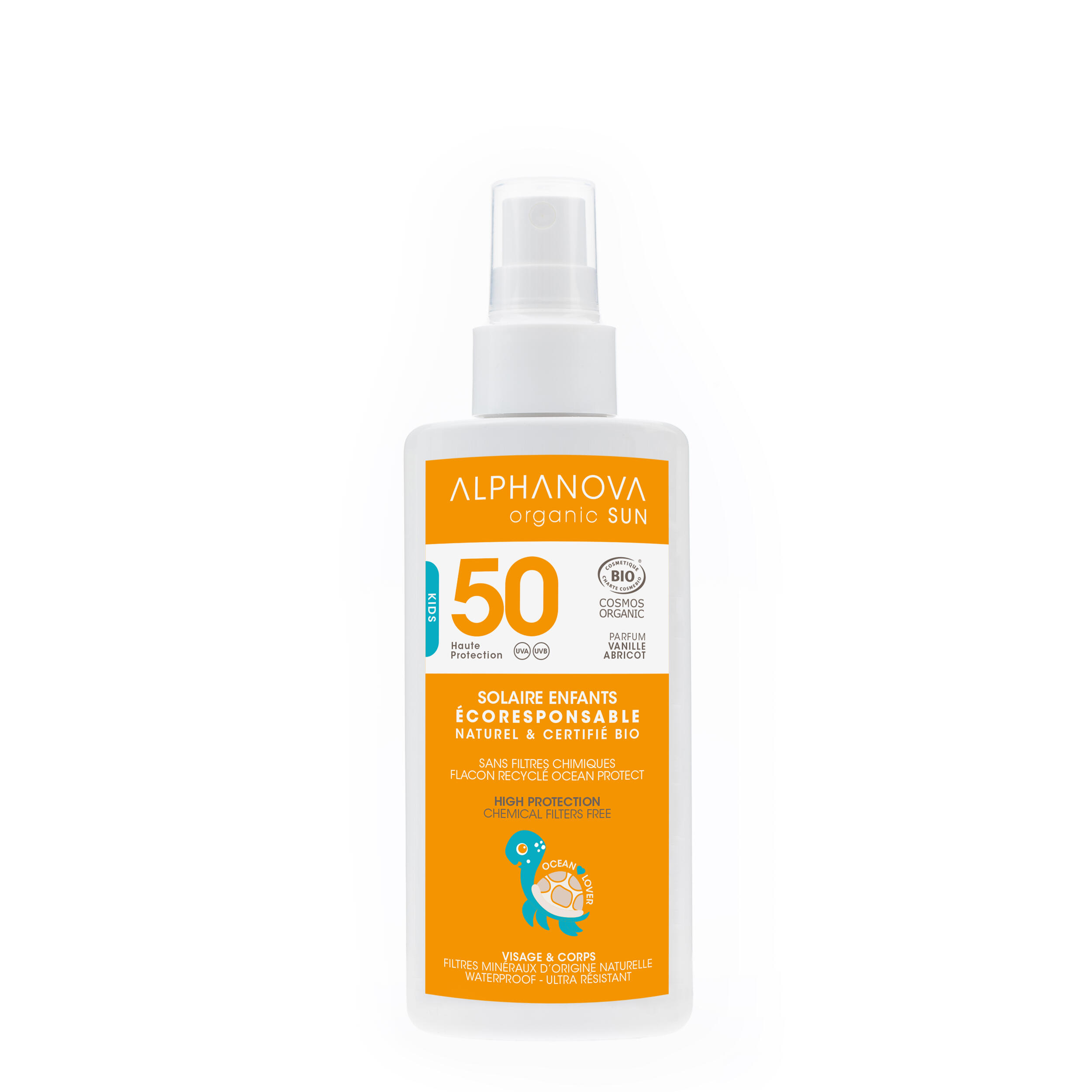 Spray przeciwsłoneczny Alphanova BIO KID SPF50