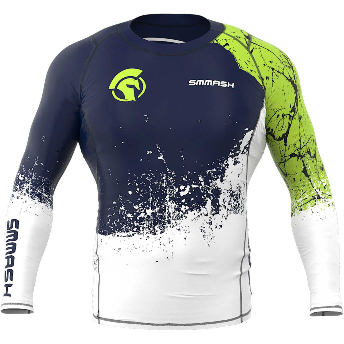 Koszulka do biegów OCR z długim rękawem męska Smmash OCR Legion Neon Green