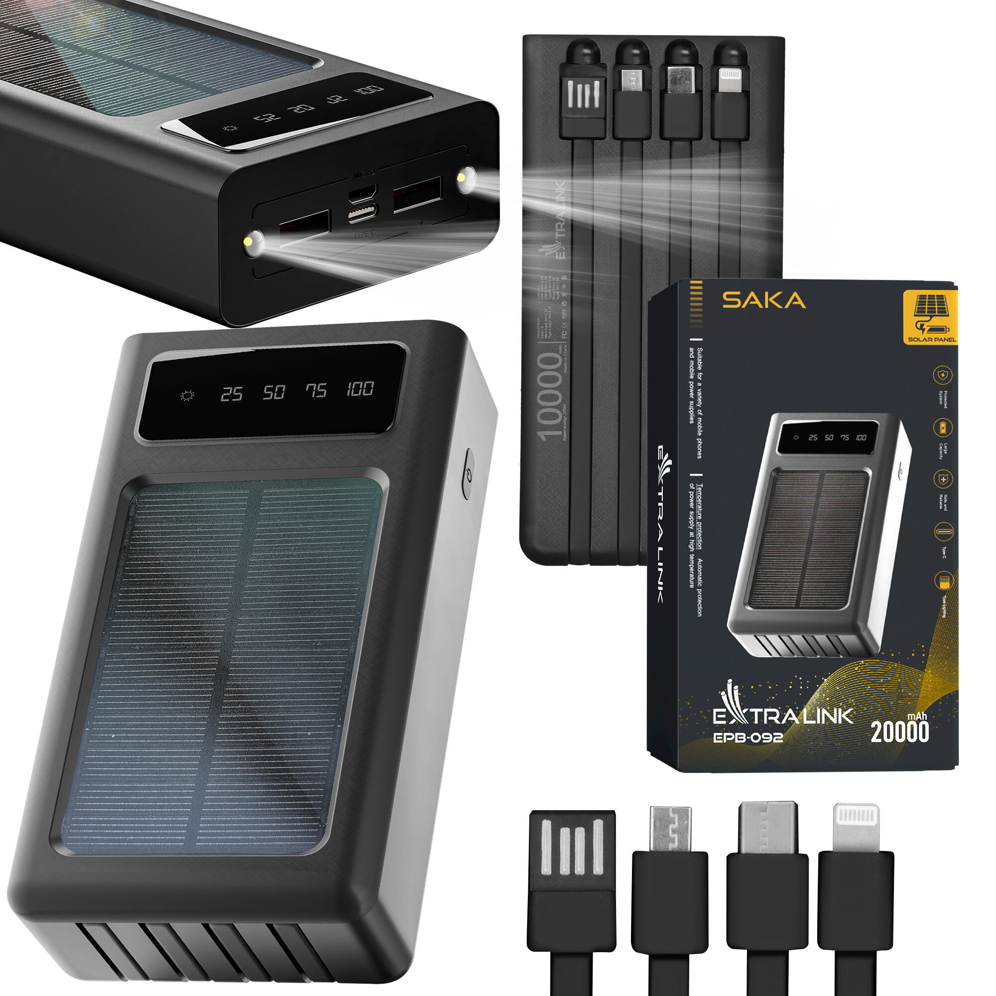 Powerbank Extralink EPB-092 Solar 20000mAh