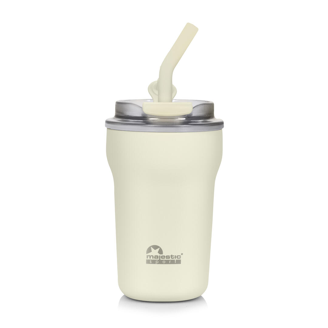 Kubek termiczny ze słomką Majestic Sport Hoody 420 ml
