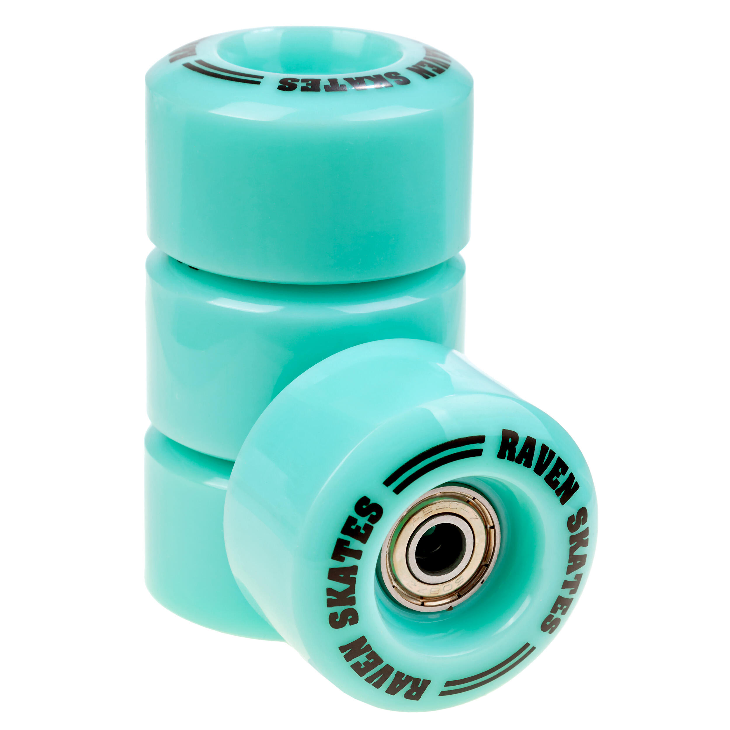 Kółka + Łożyska do wrotek Raven Serena Mint/Pink 4szt