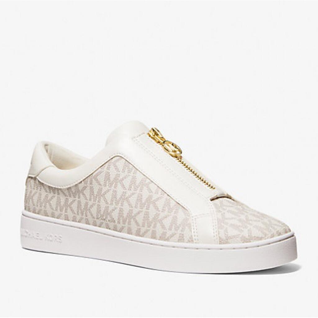 Buty MICHAEL KORS KEATON ZIP SLIP ON Biały