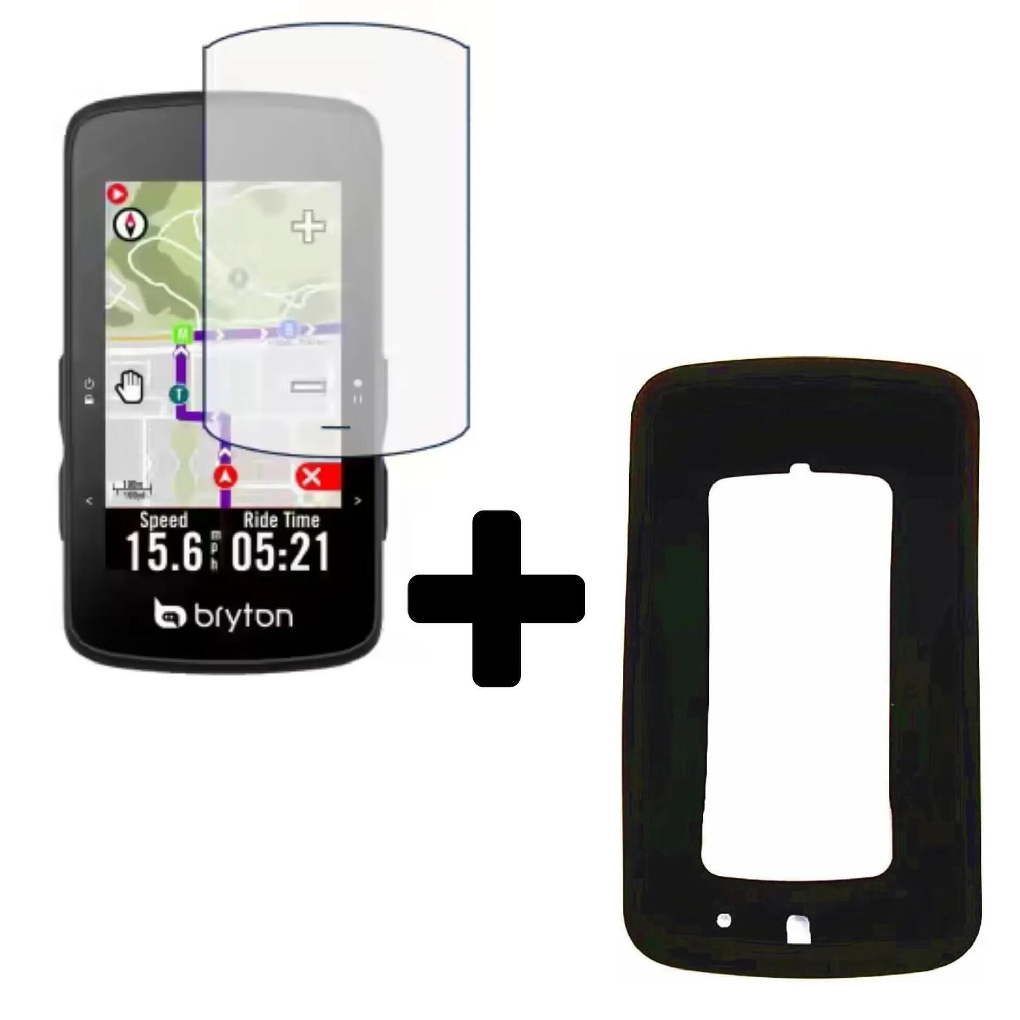 Zestaw ochronny bryton rider 750 se silikonowe etui + folia ekranu