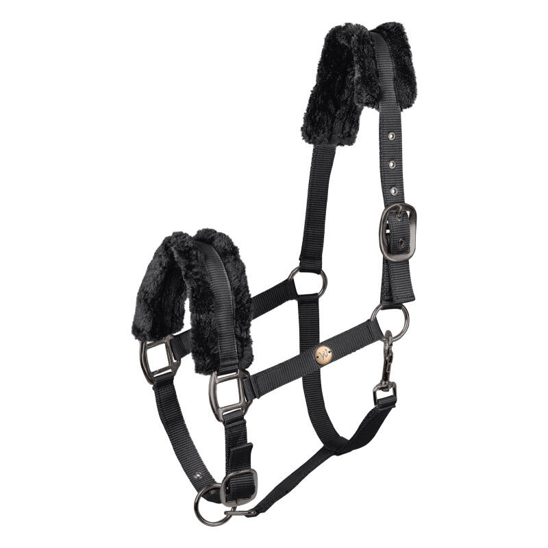 Różowa kantara dla konia z futerkiem Waldhausen Modern