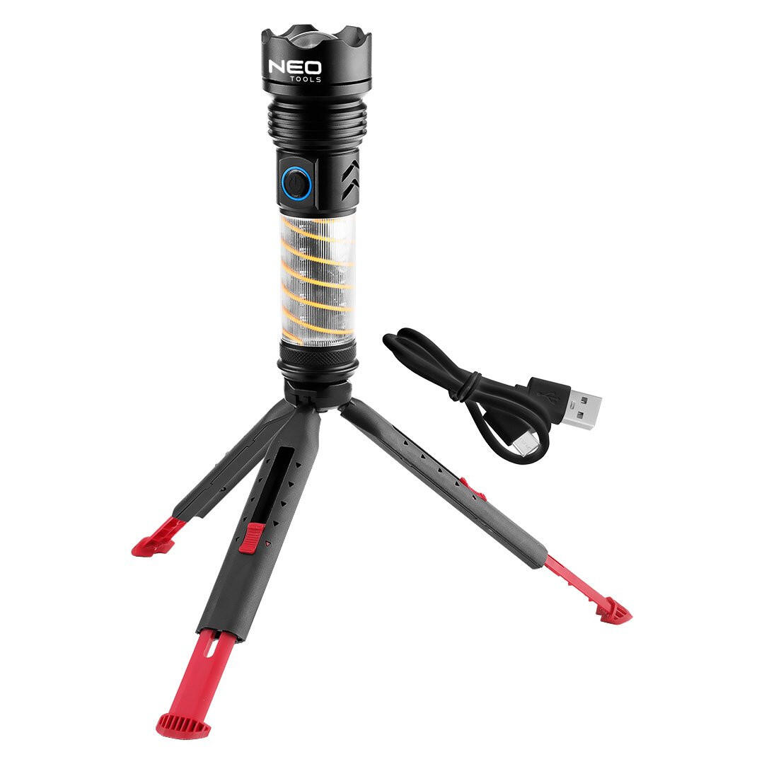 Latarka biwakowa 2w1 470 lm USB-C