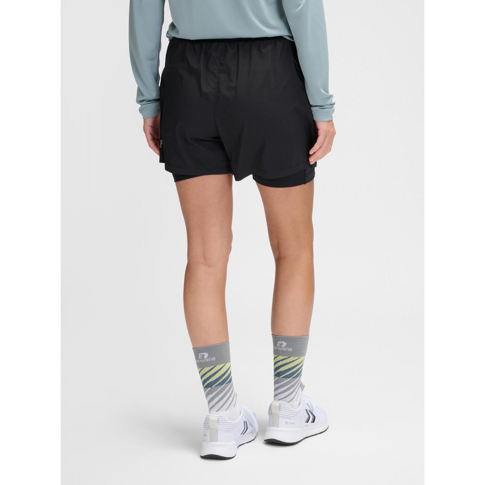 Damski Szorty Piłka Nożna Newline Nwlfast, Czarny