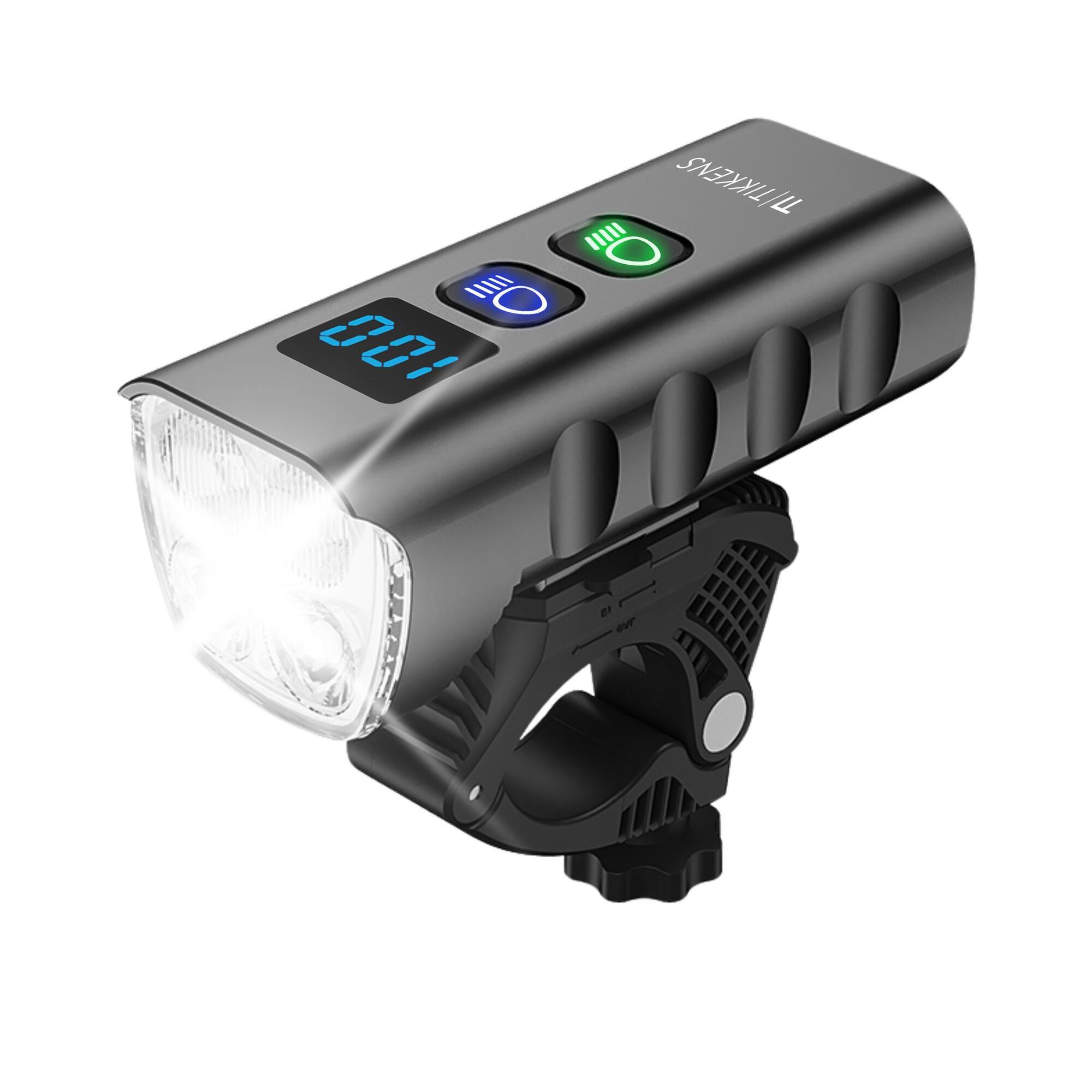 Lampka rowerowa LED 1600 Lumenów - Lampka rowerowa USB Akumulatorowa - Powerbank