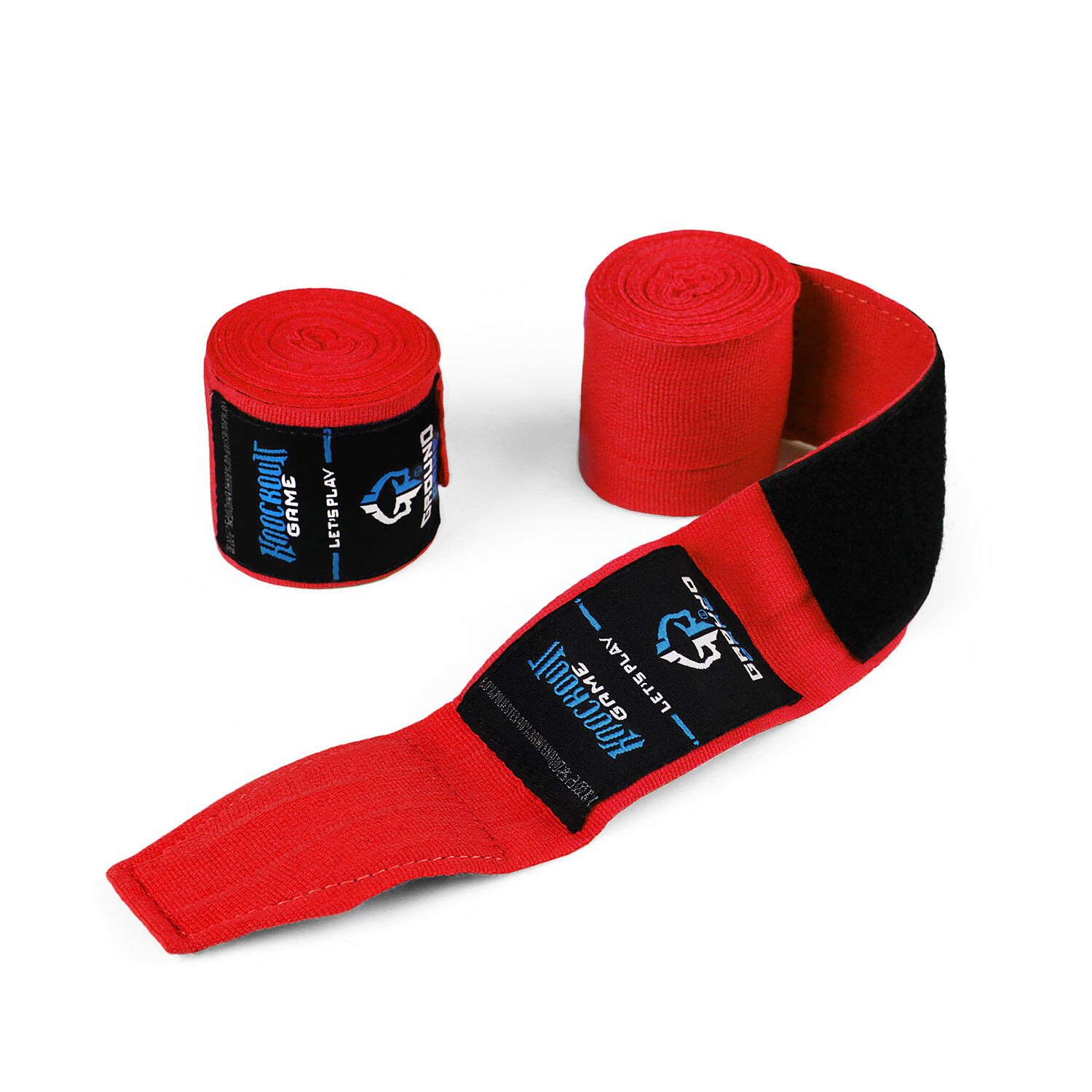 Bandaże bokserskie Ground Game Classic Czerwone 2,5m