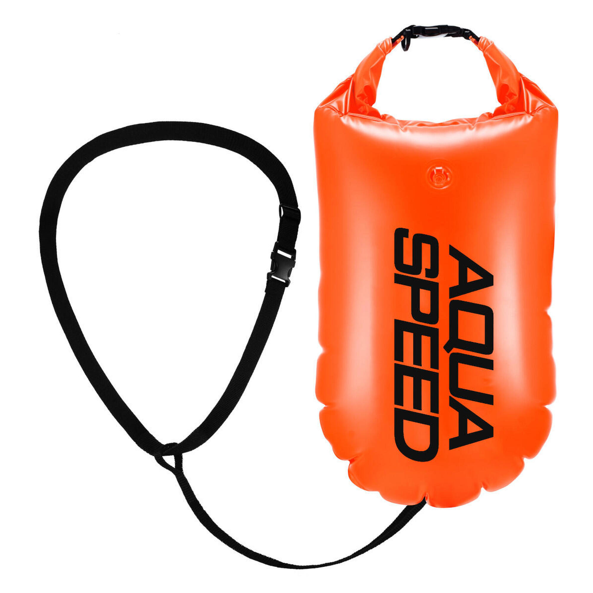 Bojka pływacka asekuracyjna 2-komory sucha kieszeń Aqua Speed