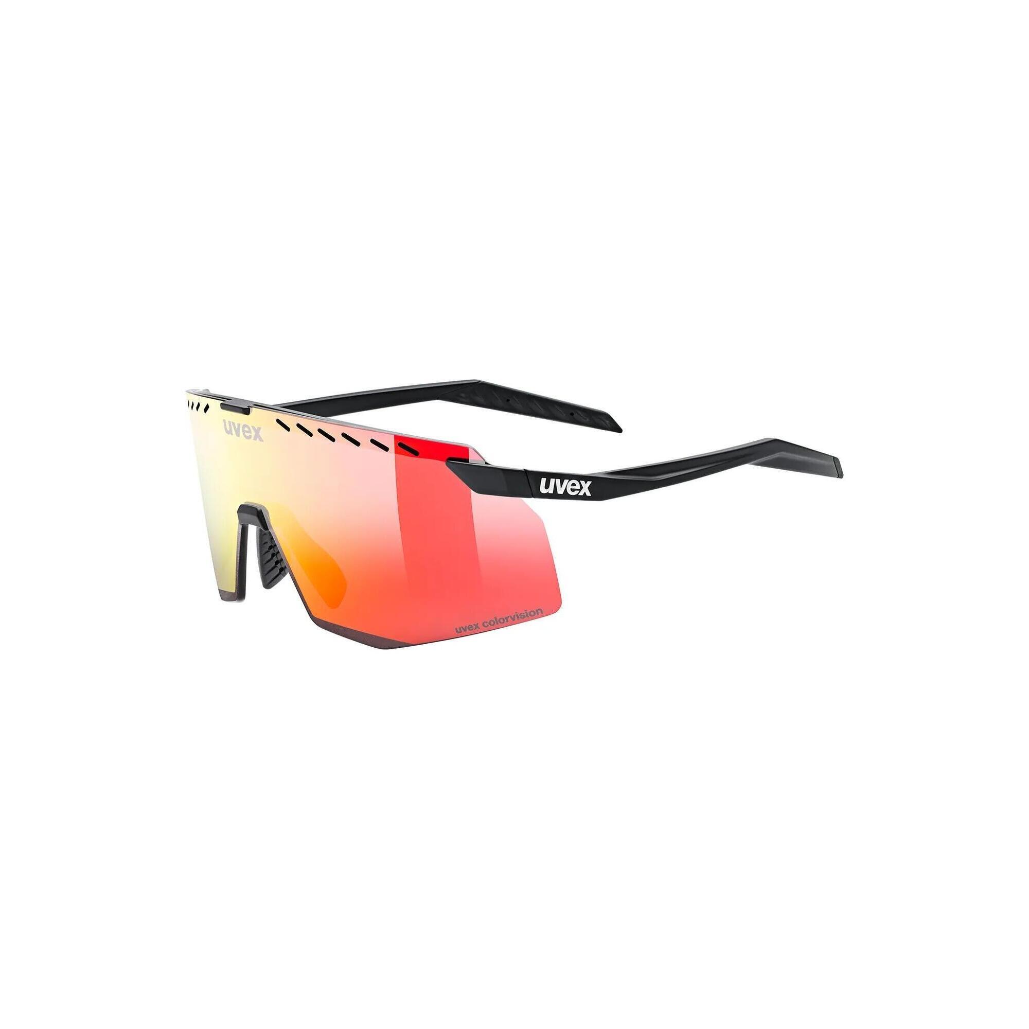 Okulary rowerowe Uvex Pace Stage CV - black matt/mirror red