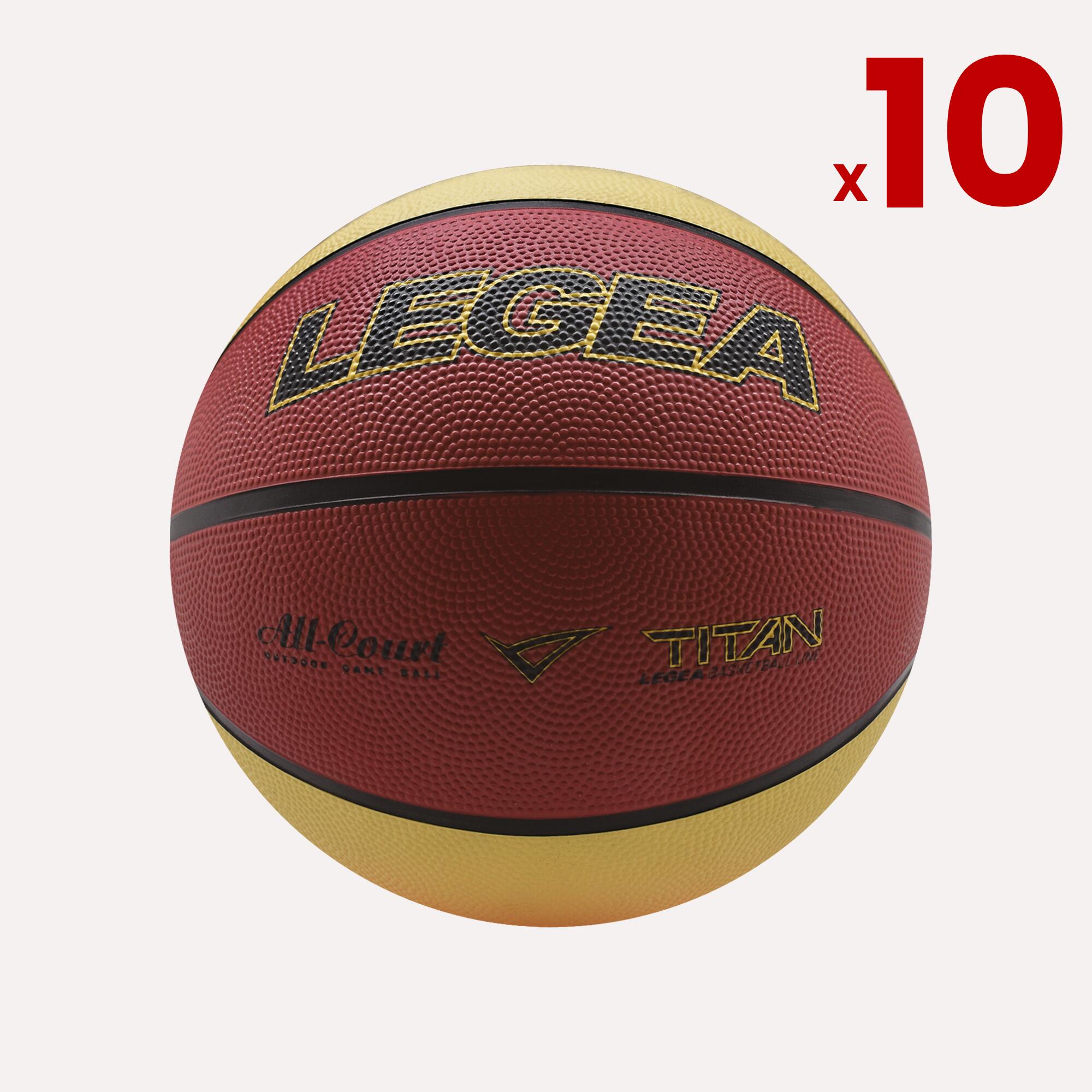 Pack 10 piłek Titan Basket