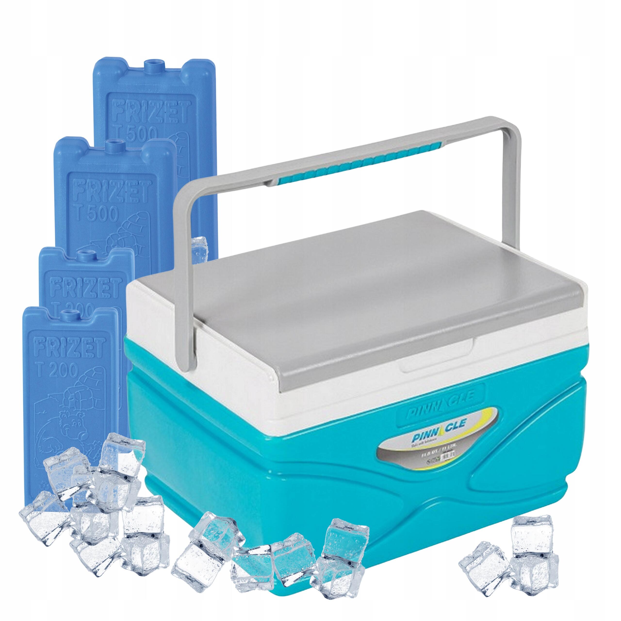 Lodówka turystyczna na wkłady 11L Pinnacle TPX 8001 turkusowa + 4 wkłady