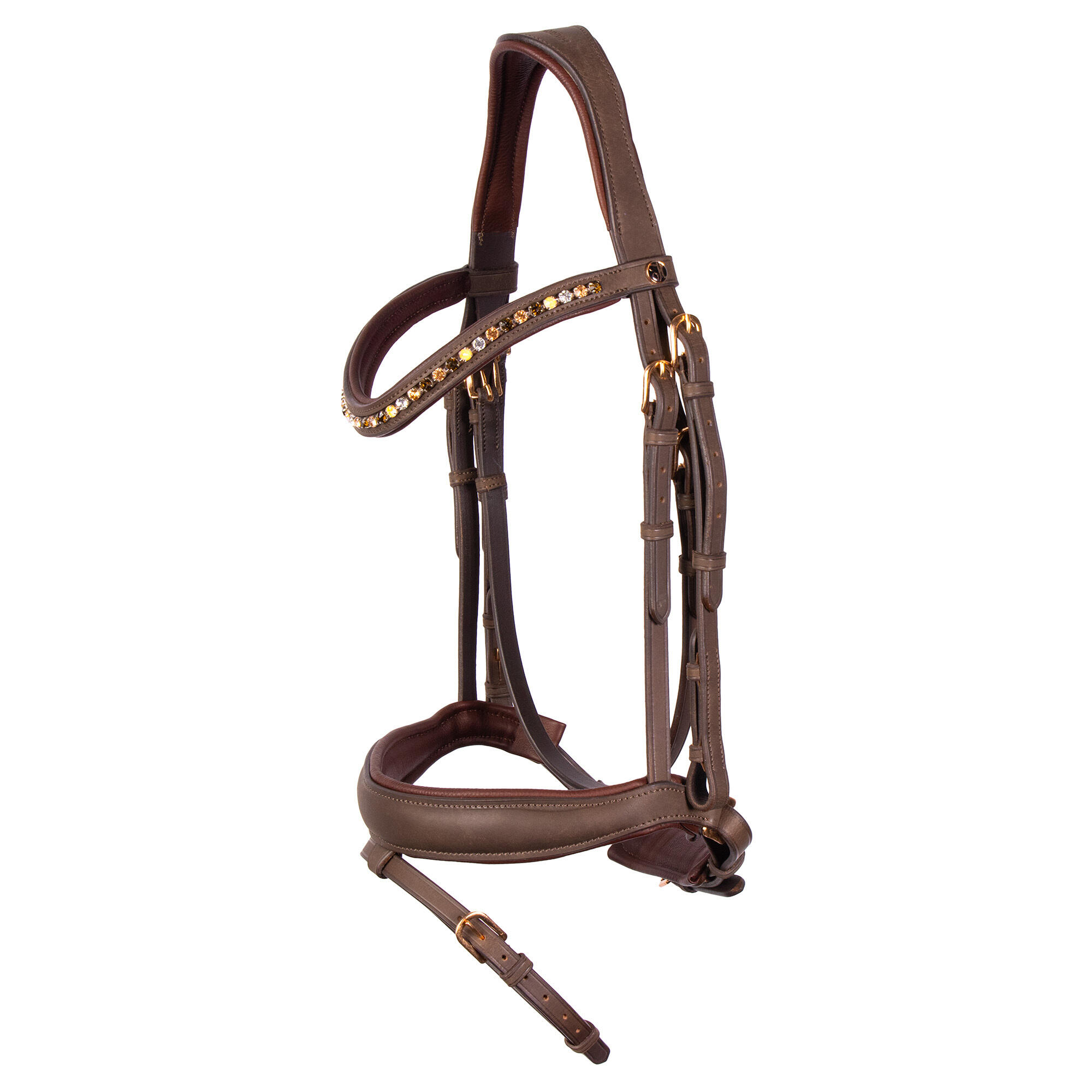 Uzda z nachrapnikiem kombinowanym Harry's Horse Soft Bombastic Crystals