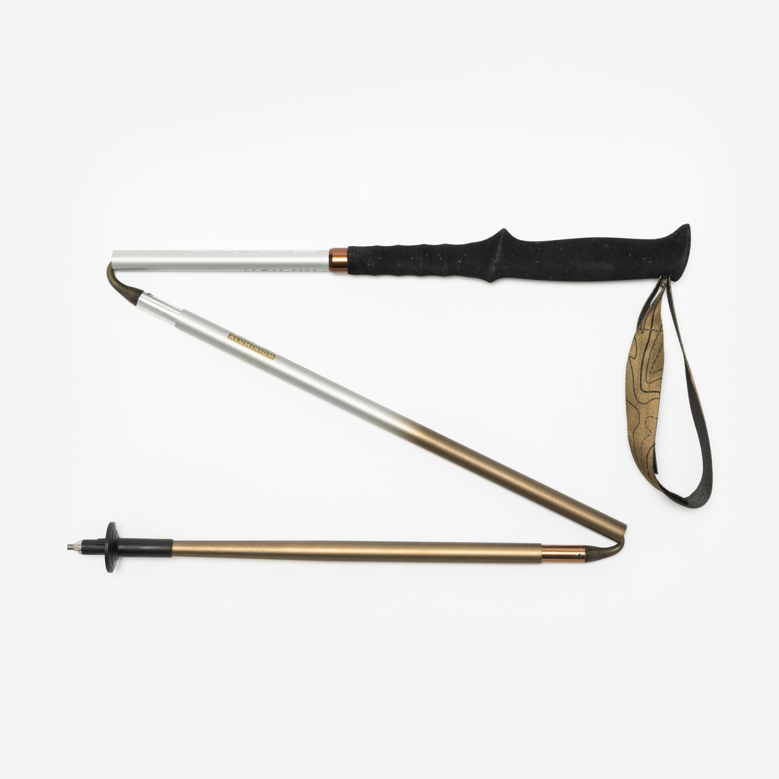 Kijki do biegania w terenie Kiprun 500 aluminium składane