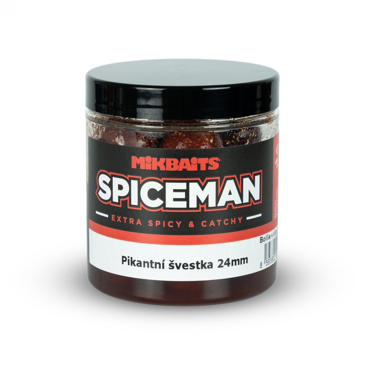 Kulki Haczykowe W Dipie Mikbaits Spiceman 250Ml - Pikantna Śliwka 24Mm