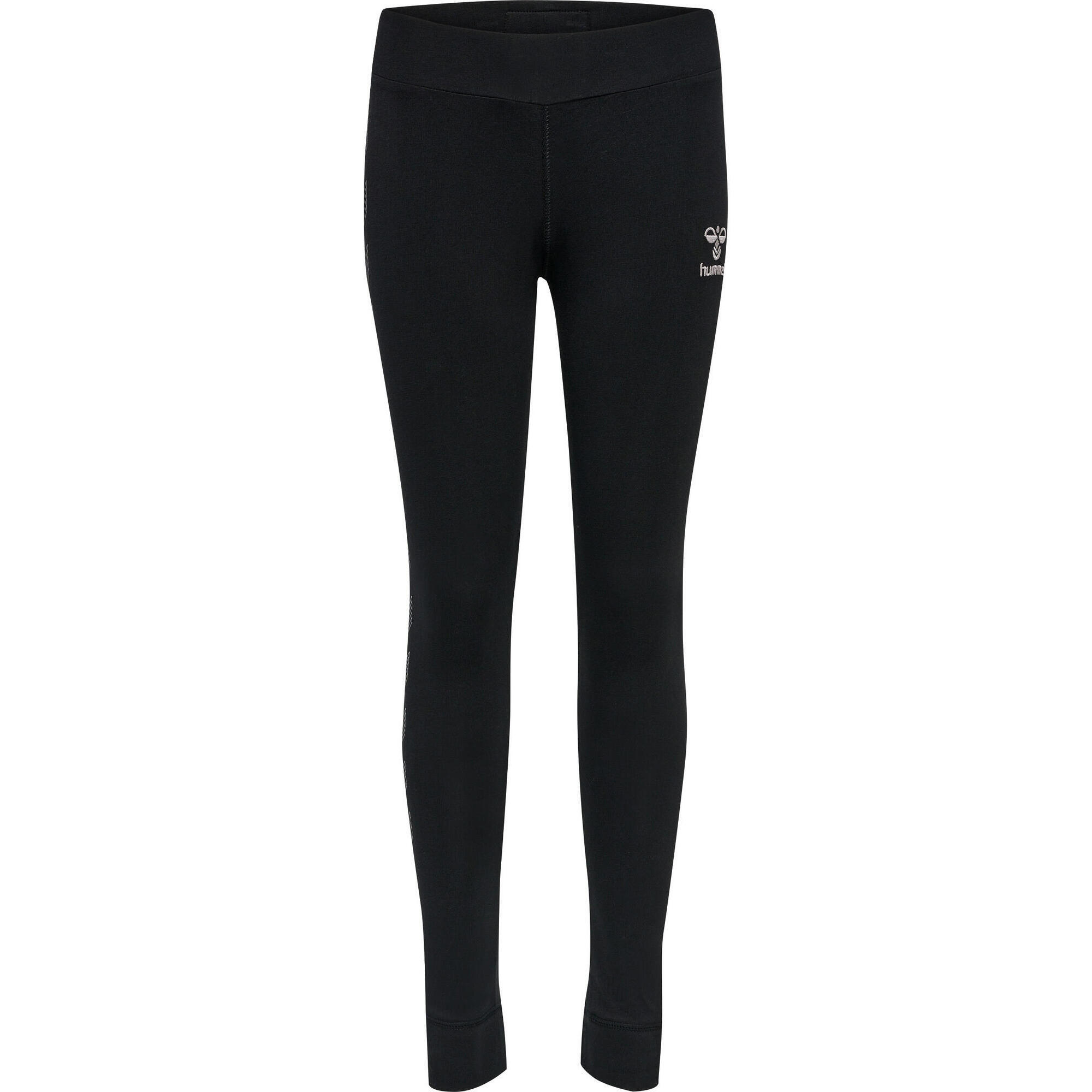 Dziecięce legginsy bawełniane Hummel Move Grid