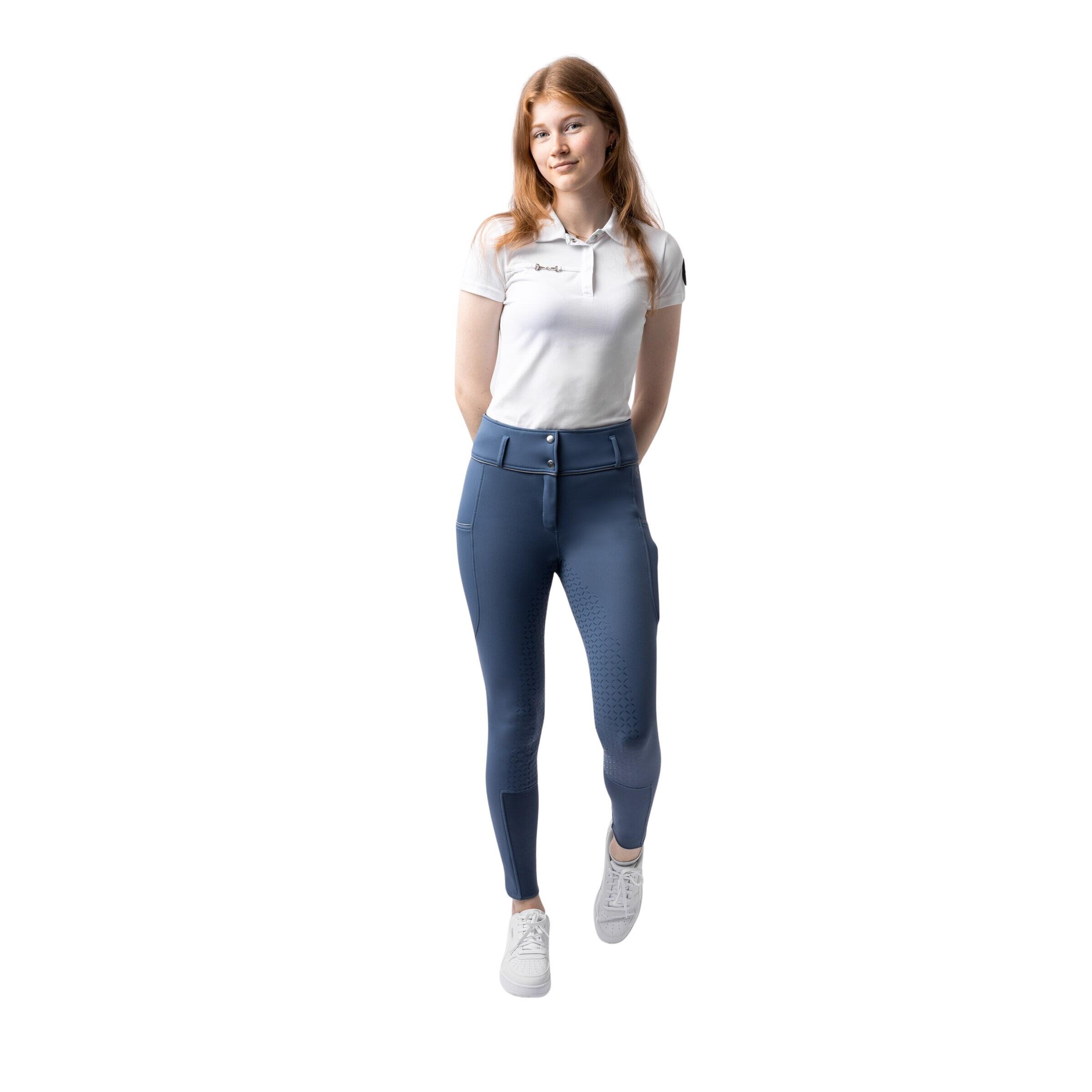 Leginsy jeździeckie full grip damskie Horze Breeches