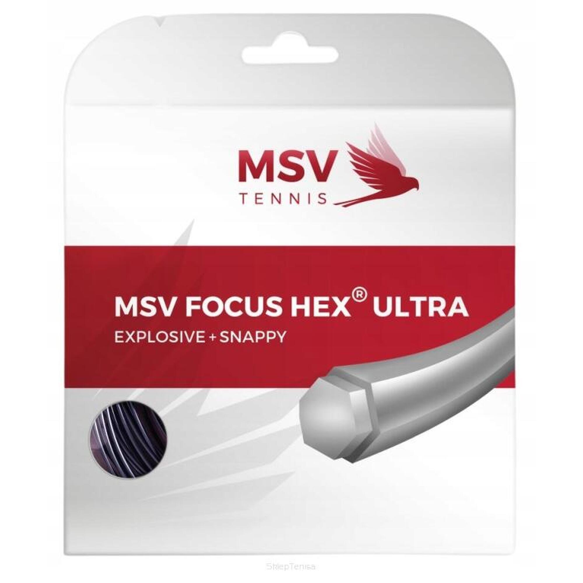 Naciąg tenisowy MSV Focus HEX Ultra 1.30 czarny