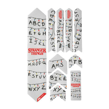 Zestaw ochronny na ramę - EXTRA 10 sztuk - Stranger Things Lights - czarny